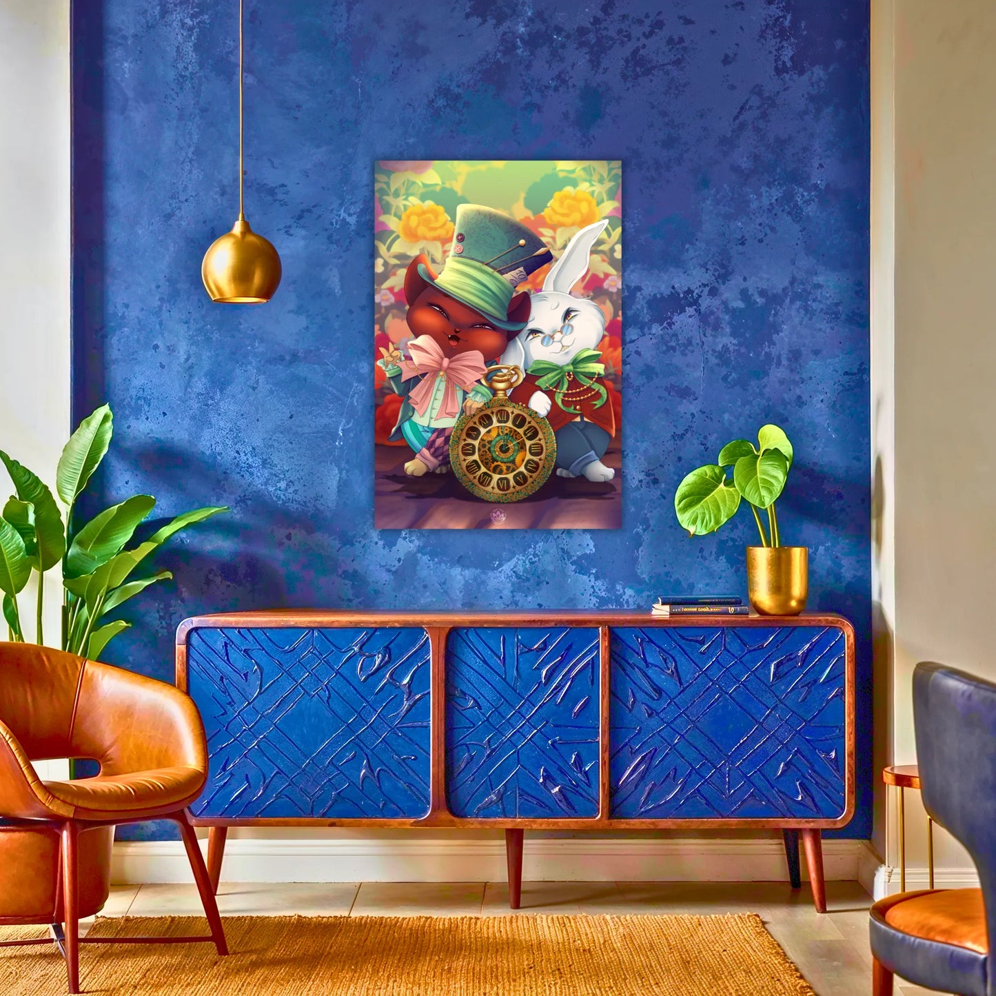 Tableau-oni-in-wonderland-au-dessus-du-buffet | DreamWay