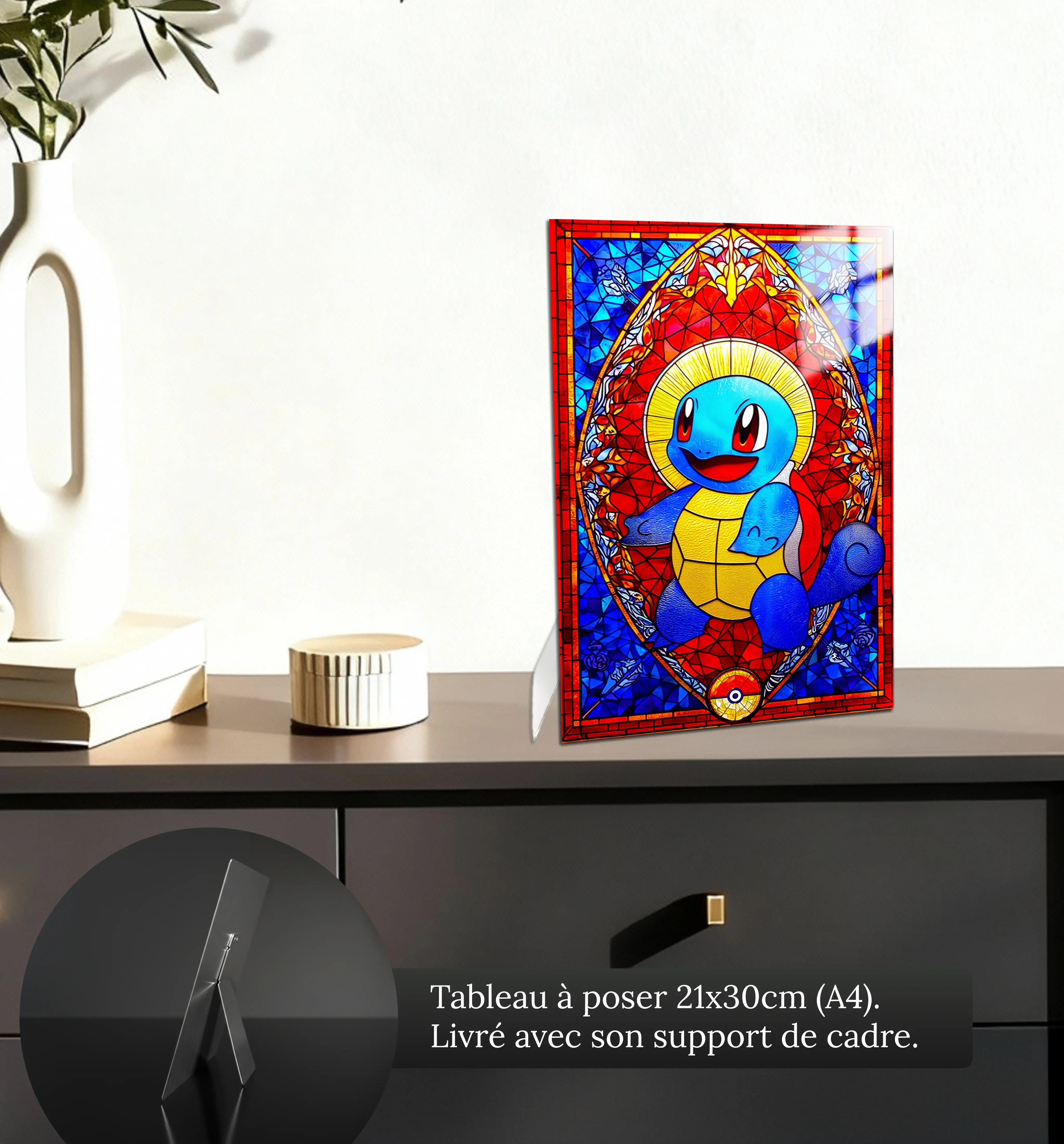 Carapuce-vitrail-petit-format-a-poser-sur-meuble | DreamWay