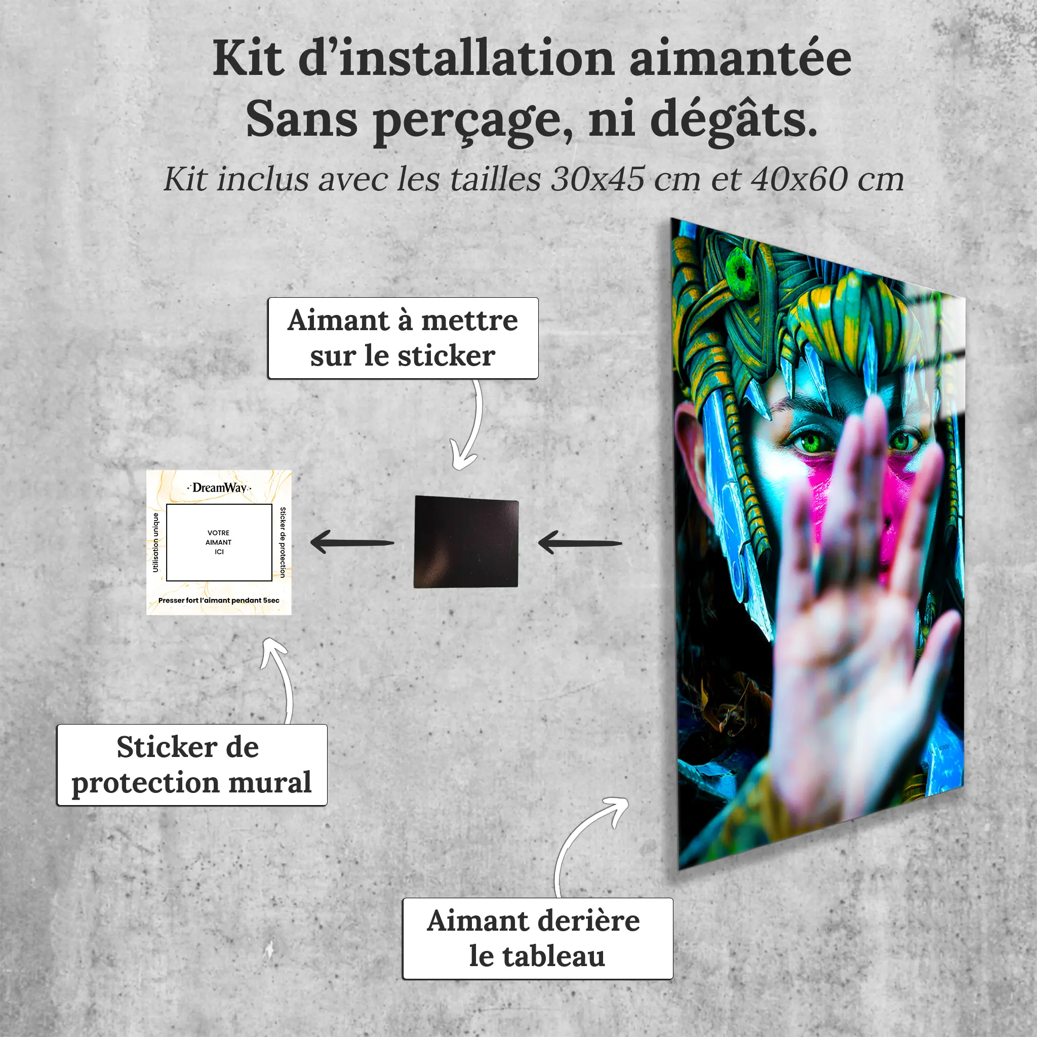 Tableau-Aloy-horizon-forbidden-west-avec-installation-aimantee | DreamWay