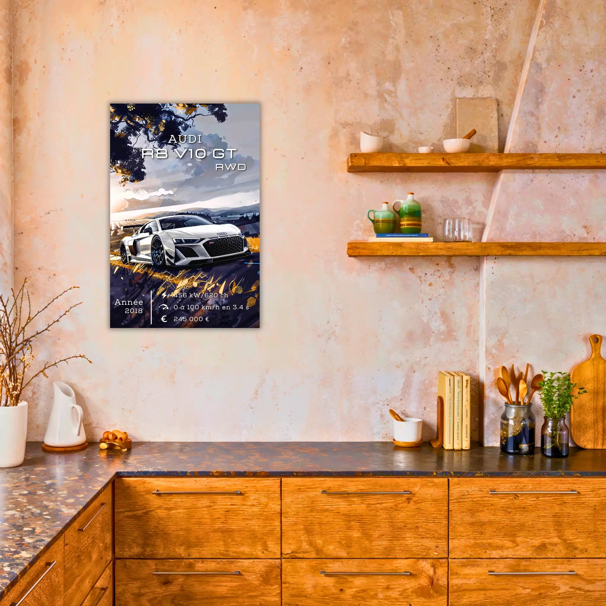 Tableau-Audi-R8-V10-GT-RWD-dans-la-cuisine | DreamWay