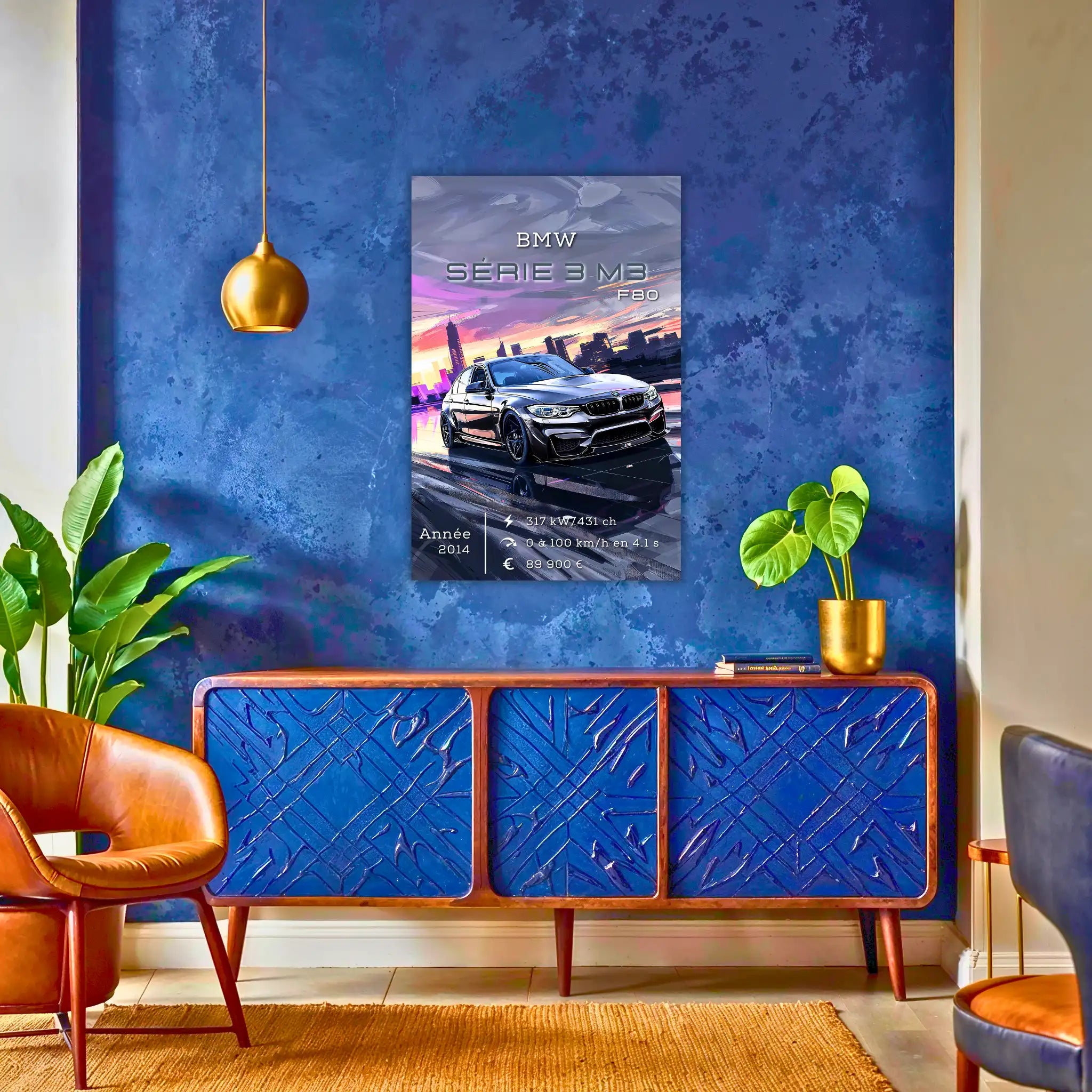 Tableau-BMW-serie-3-M3-R80-au-dessus-du-buffet | DreamWay