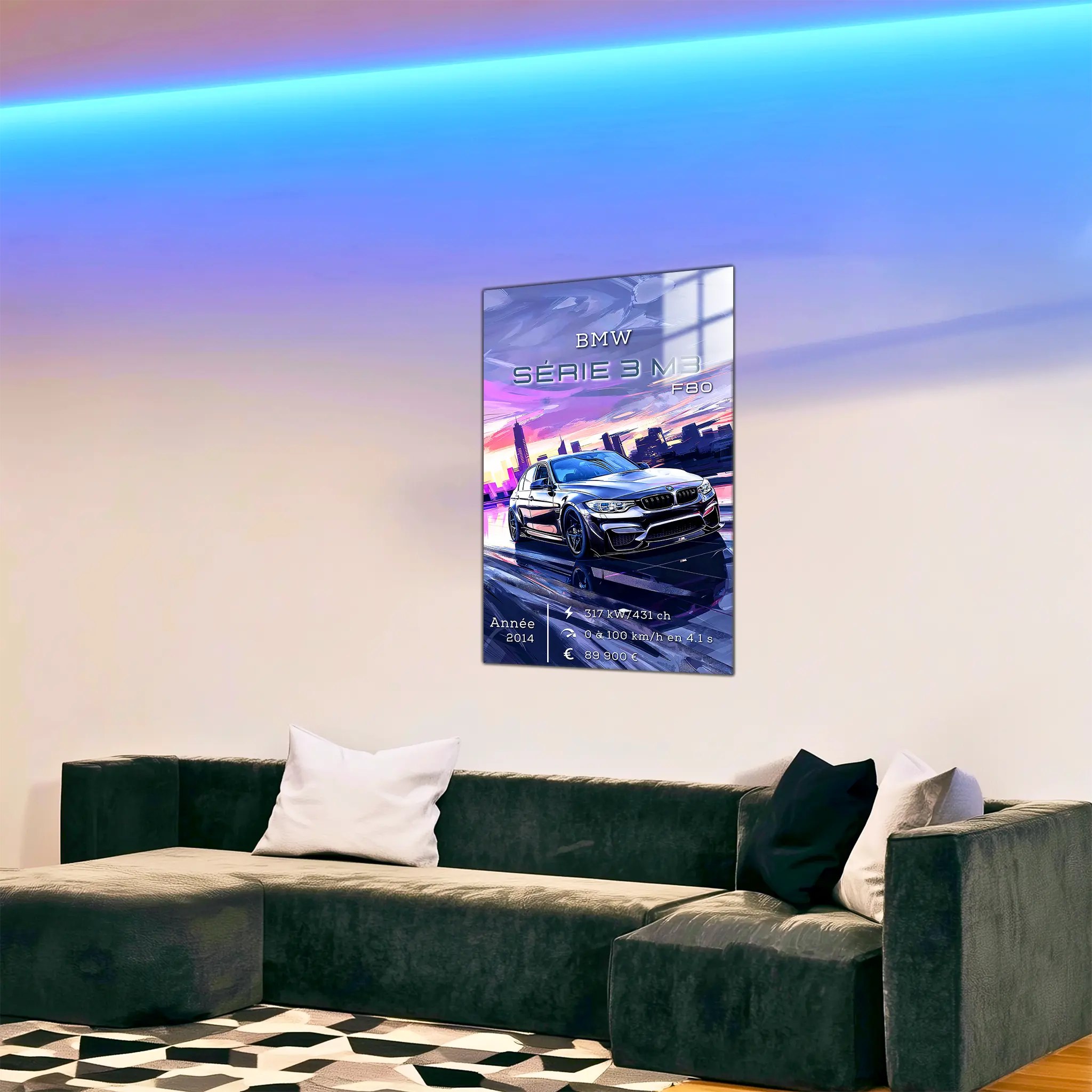 Tableau-BMW-serie-3-M3-R80-dans-le-salon | DreamWay