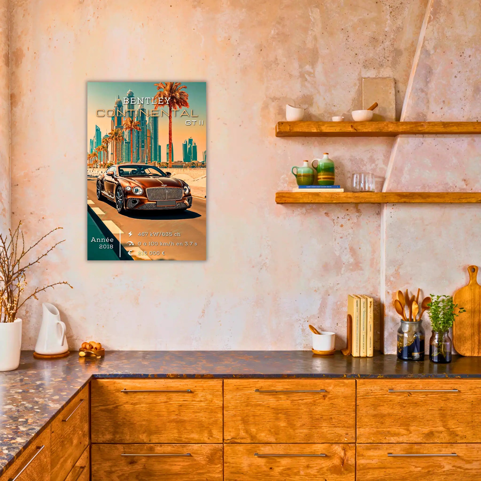 Tableau-Bentley-Continental-GT-II-dans-la-cuisine | DreamWay