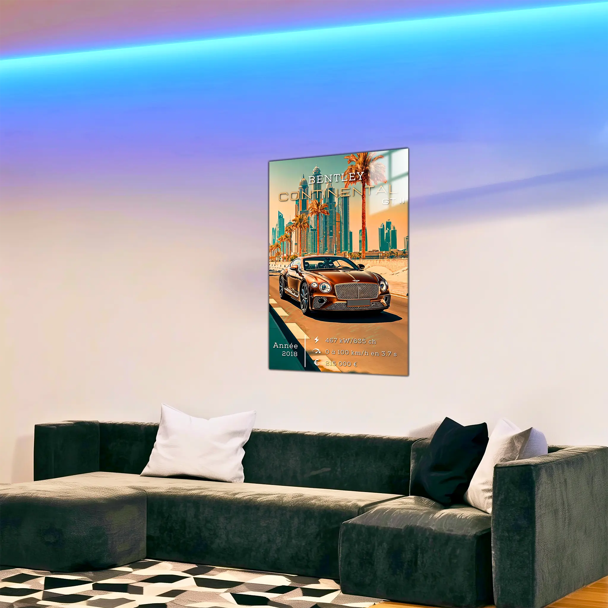 Tableau-Bentley-Continental-GT-II-dans-le-salon | DreamWay