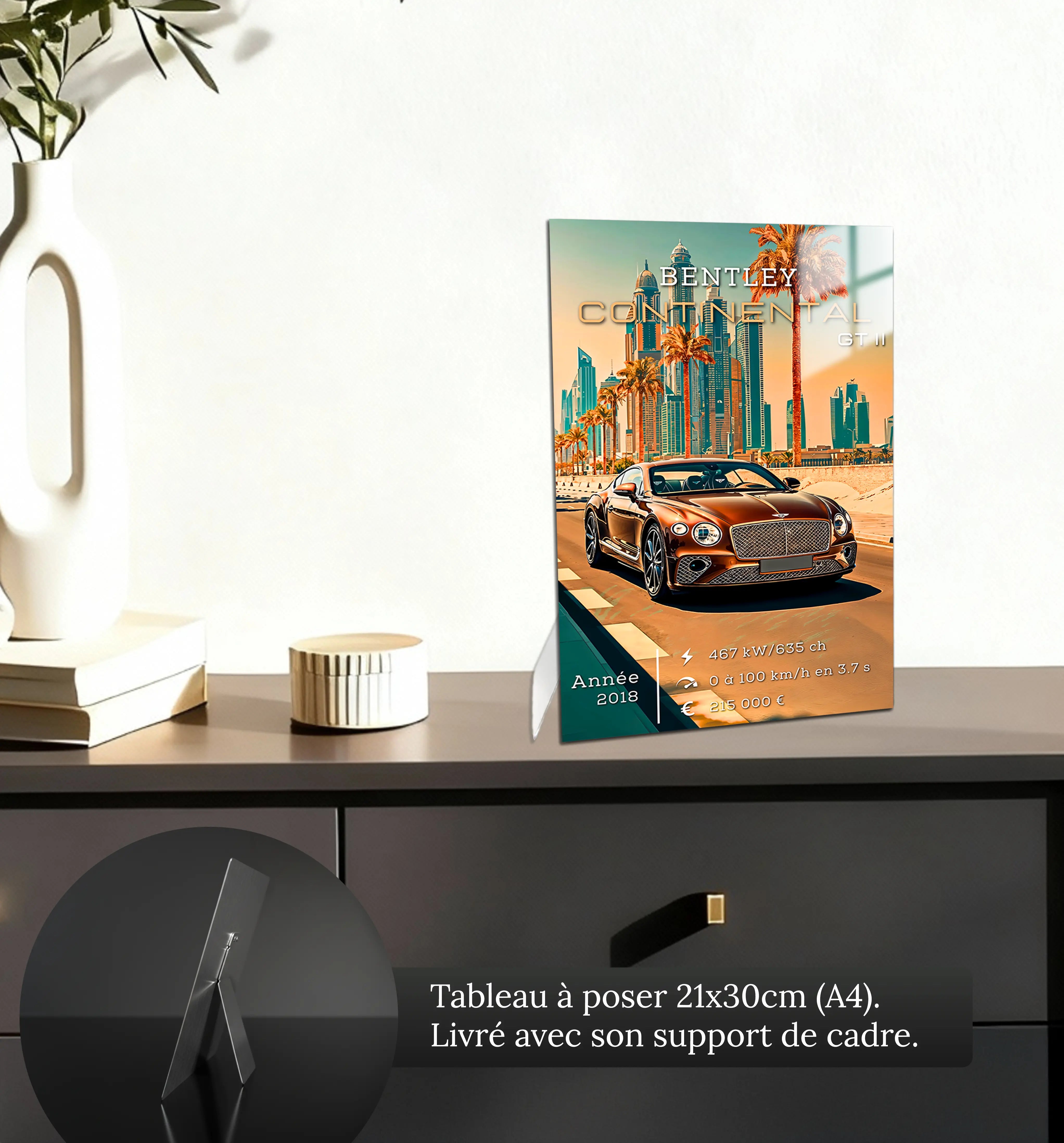 Tableau-Bentley-Continental-GT-II-petit-format-a-poser-sur-meuble | DreamWay