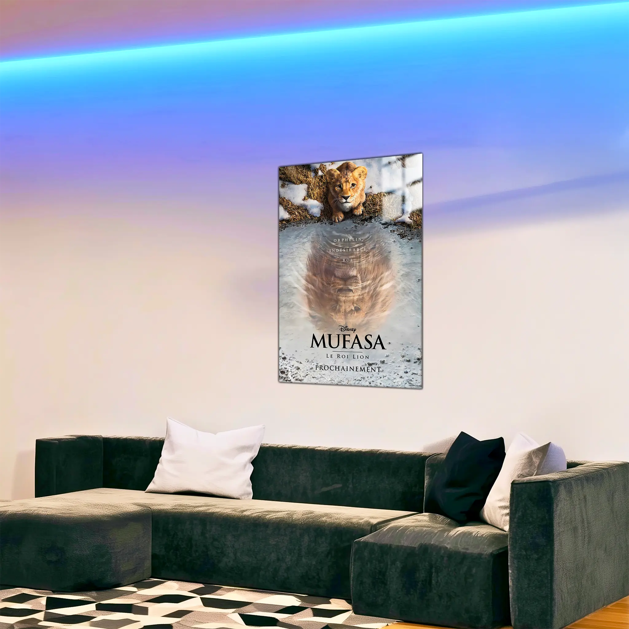 Tableau-Disney-Affiche-Mufasa-dans-le-salon | DreamWay