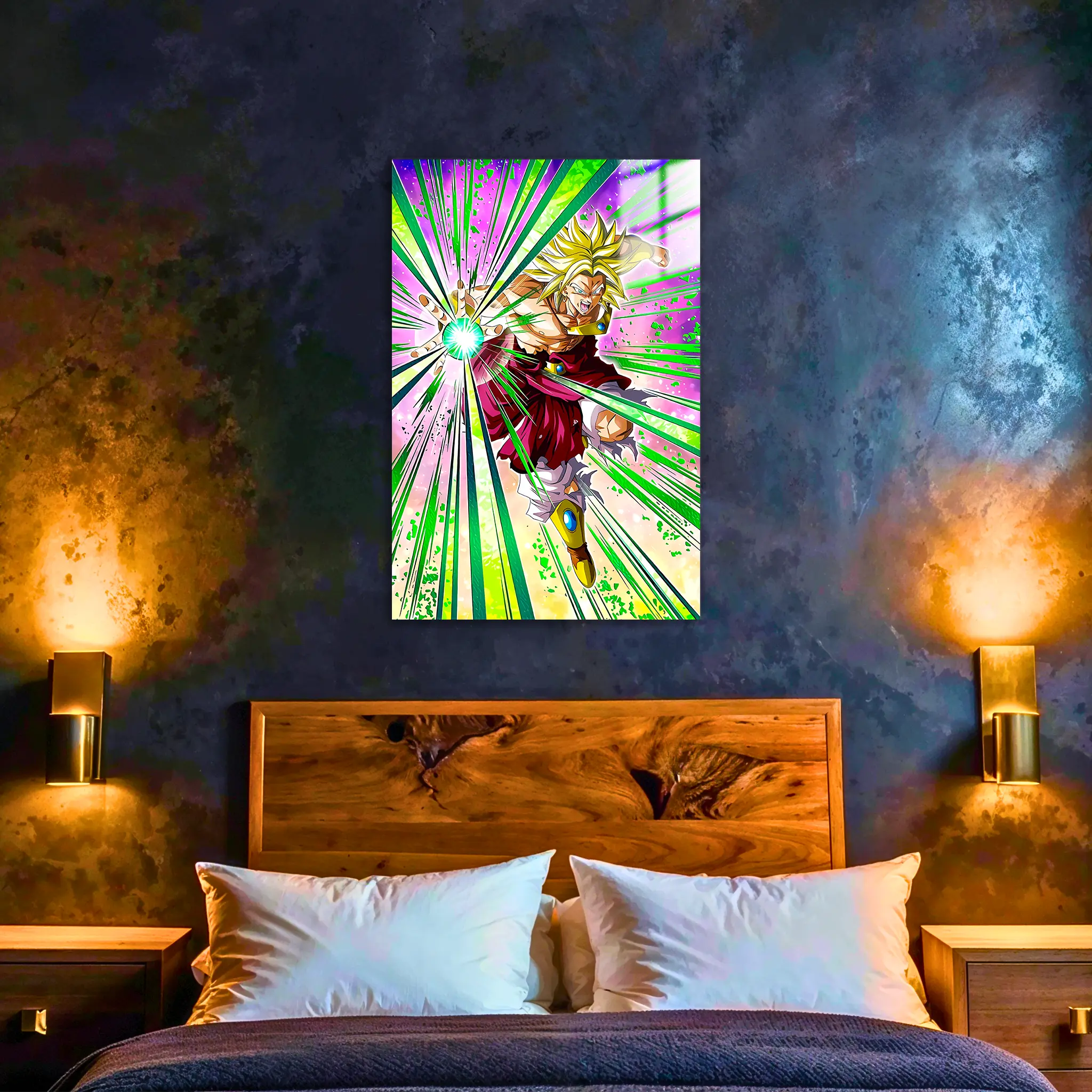 Tableau-Dragon-ball-z-broly-super-attaque-dans-la-chambre | DreamWay