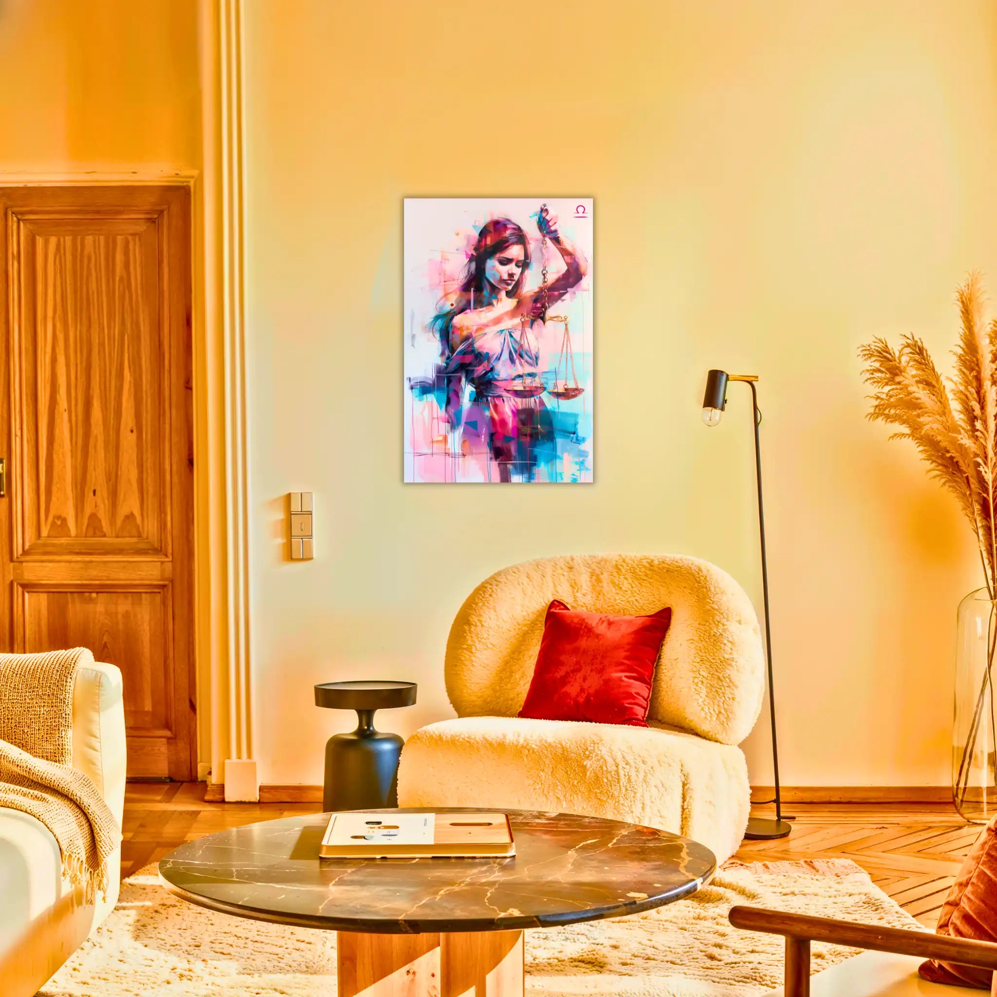 Tableau-Femme-Balance-au-salon | DreamWay