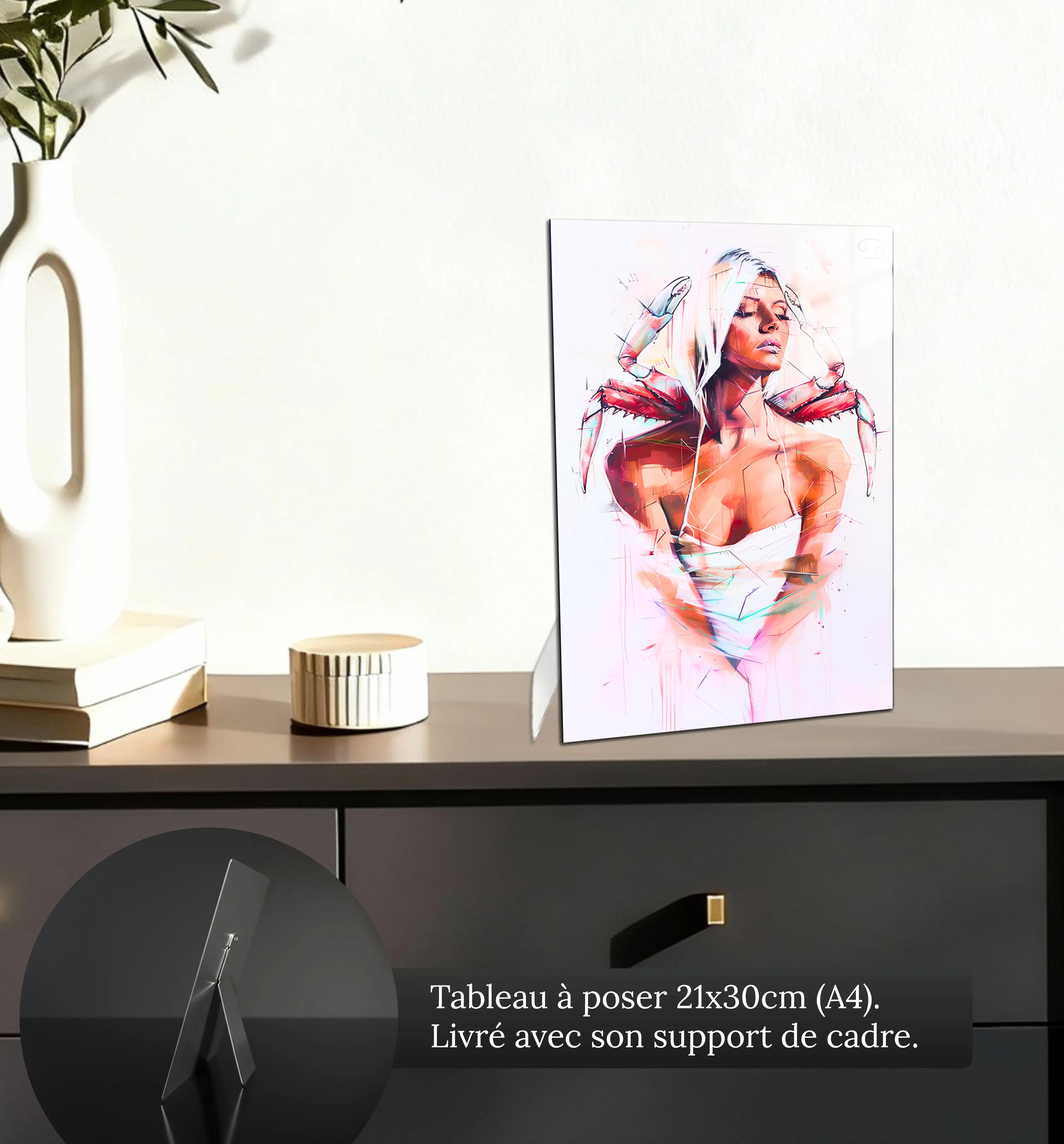 Tableau-Femme-Cancer-petit-format-a-poser-sur-meuble | DreamWay