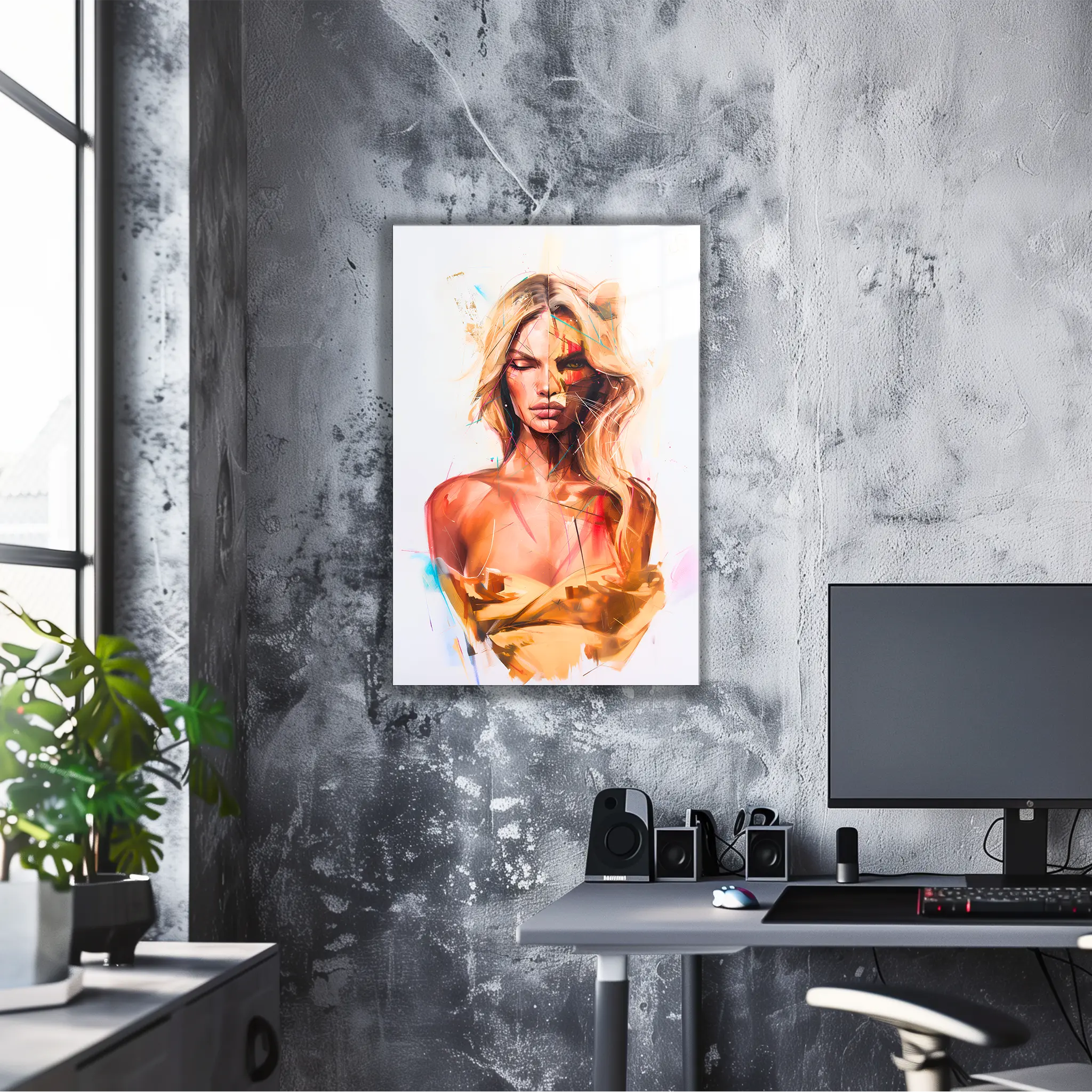 Tableau-Femme-Lion | DreamWay