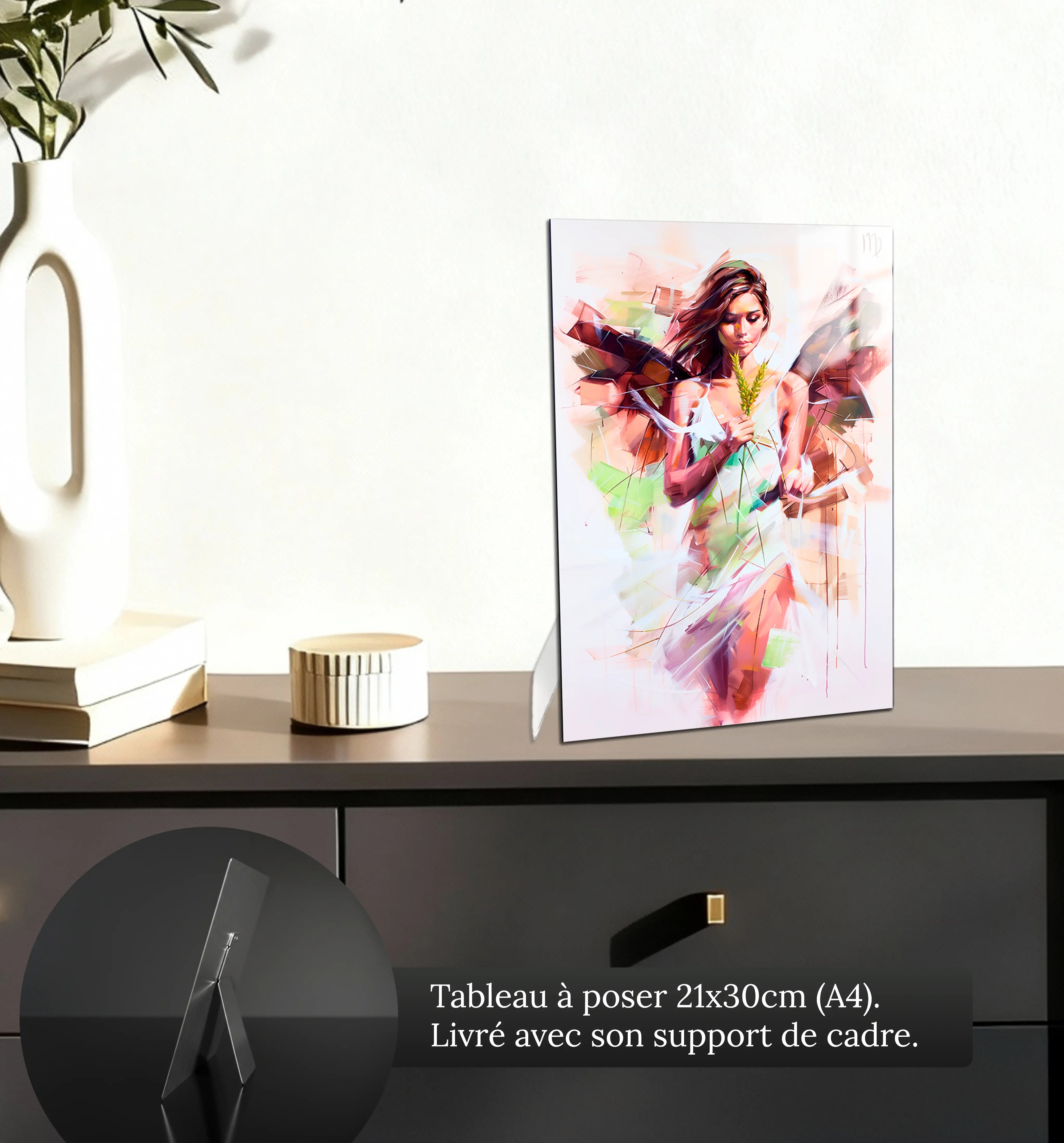 Tableau-Femme-Vierge-petit-format-a-poser-sur-meuble | DreamWay