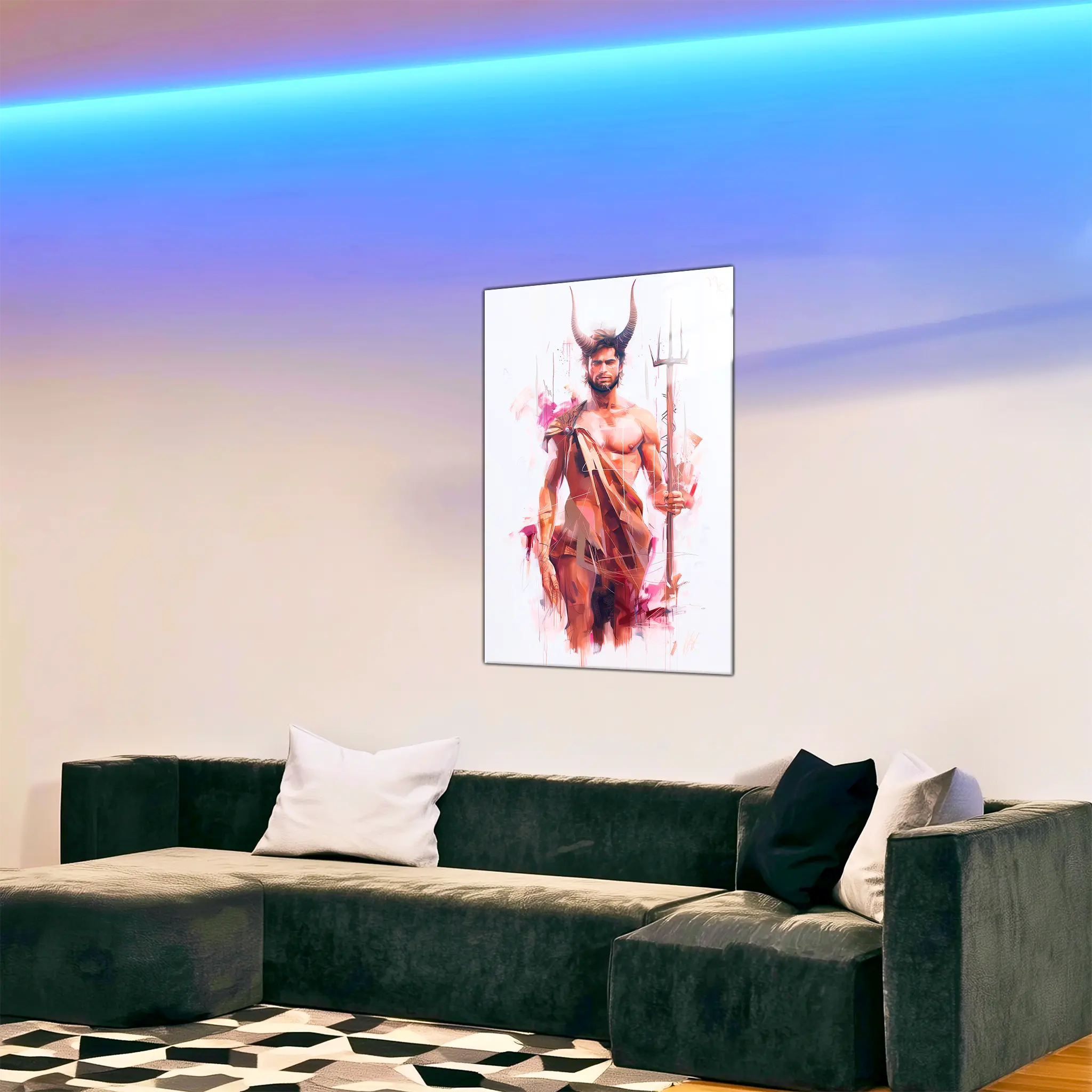 Tableau-Homme-Capricorne-dans-le-salon | DreamWay