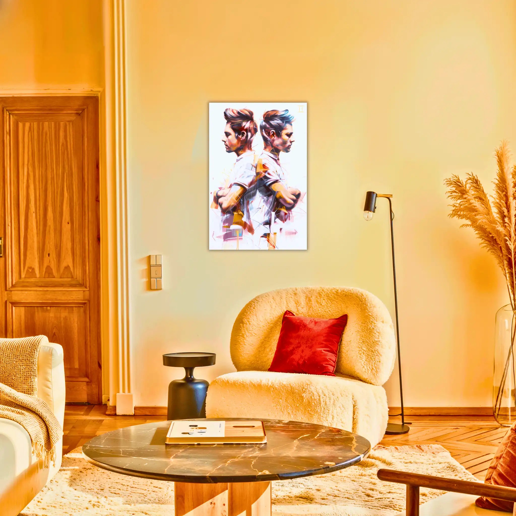 Tableau-Homme-Gemeau-au-salon | DreamWay