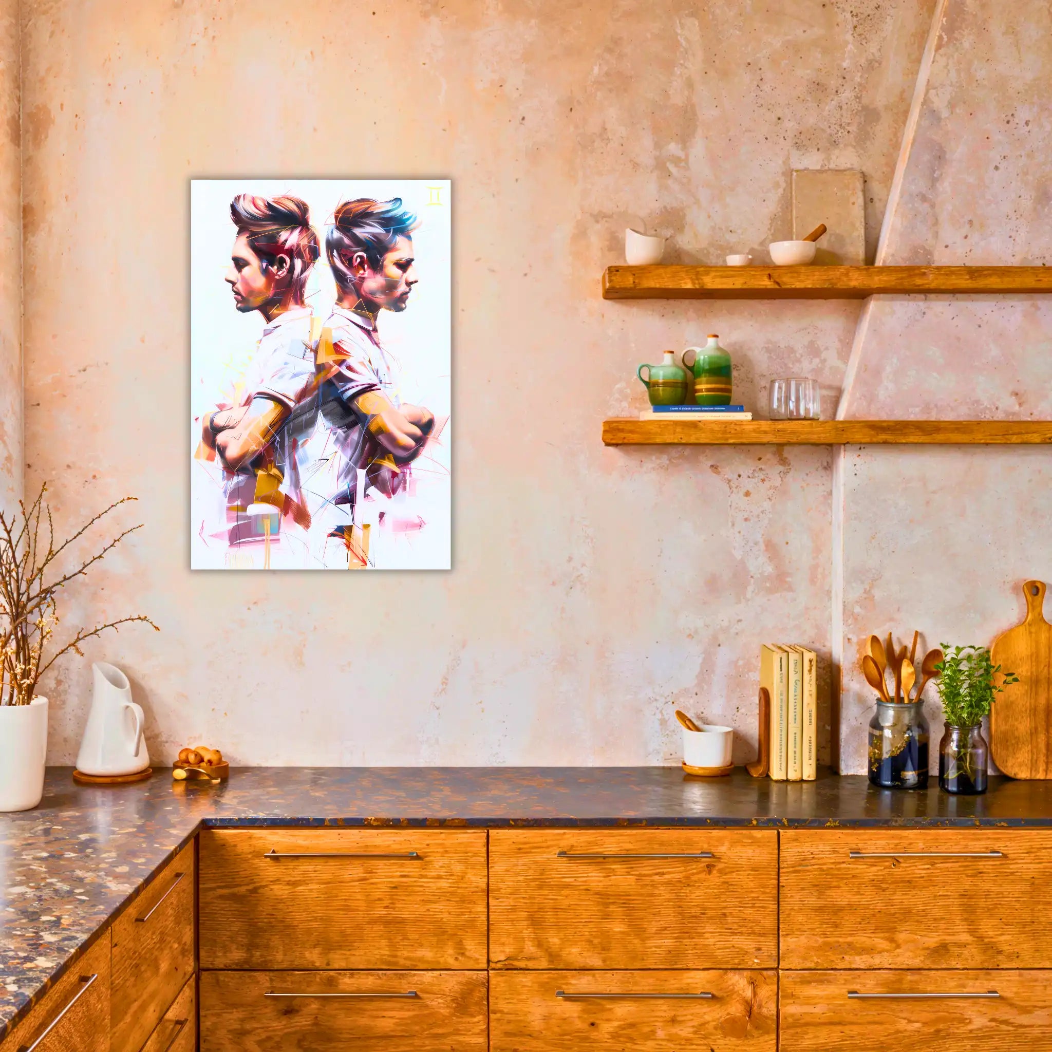 Tableau-Homme-Gemeau-dans-la-cuisine | DreamWay