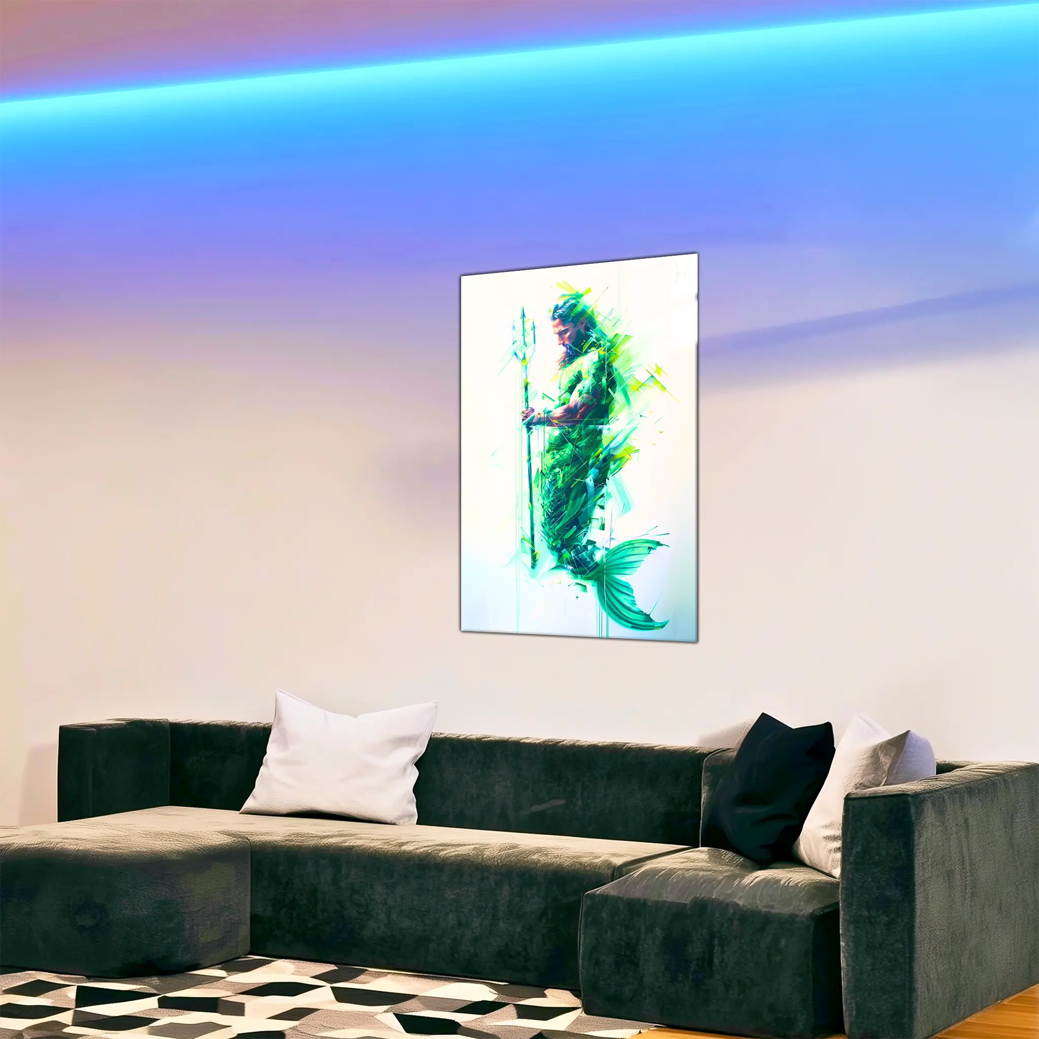 Tableau-Homme-Poisson-dans-le-salon | DreamWay