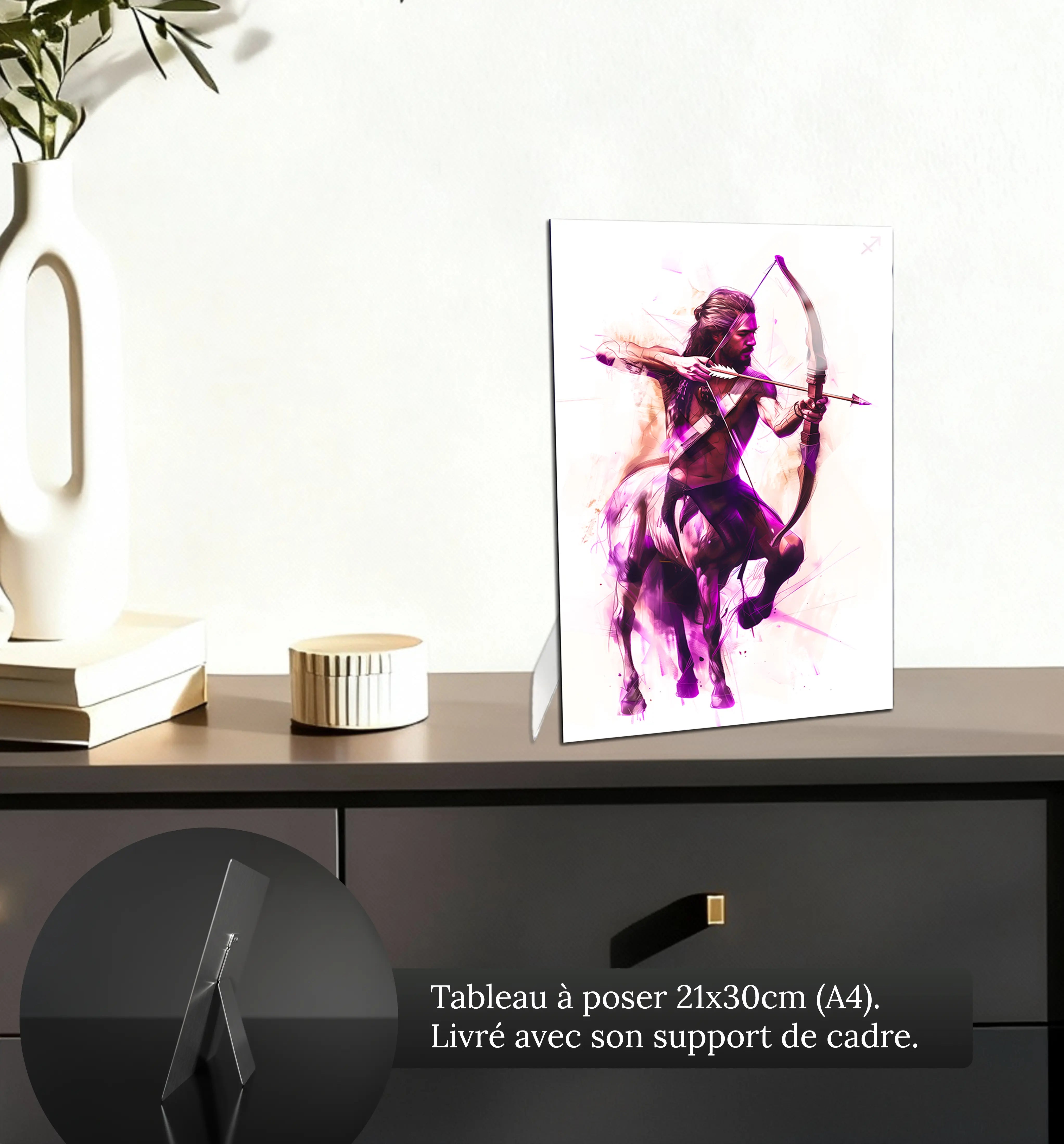 Tableau-Homme-Sagittaire-petit-format-a-poser-sur-meuble | DreamWay