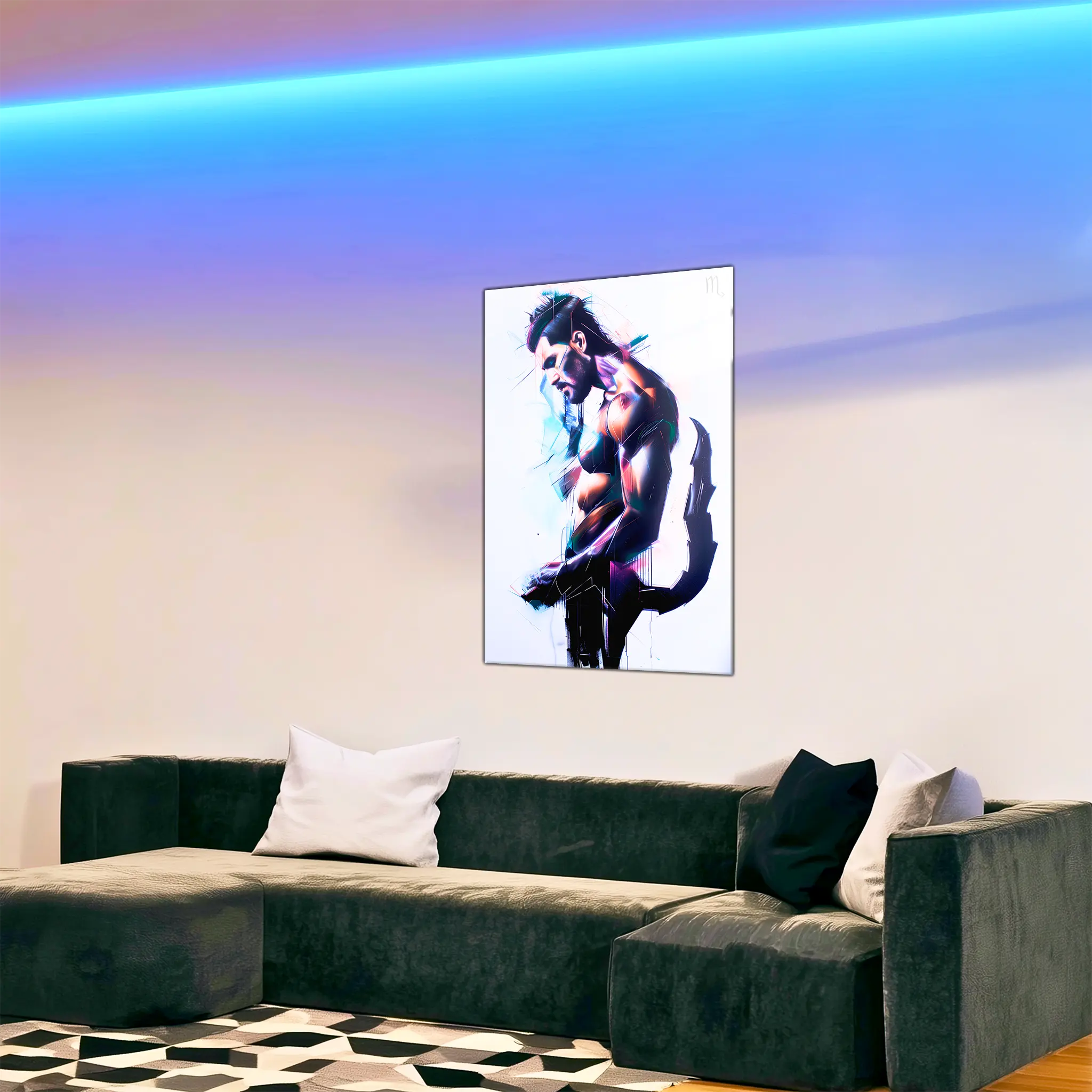 Tableau-Homme-Scorpion-dans-le-salon | DreamWay