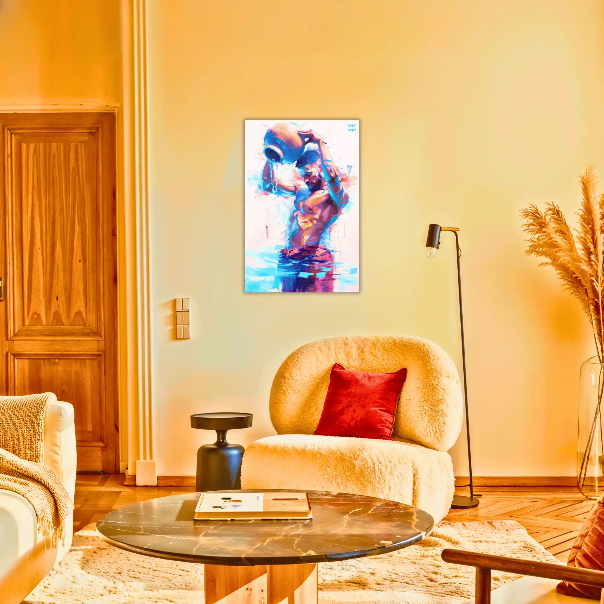 Tableau-Homme-Verseau-au-salon | DreamWay