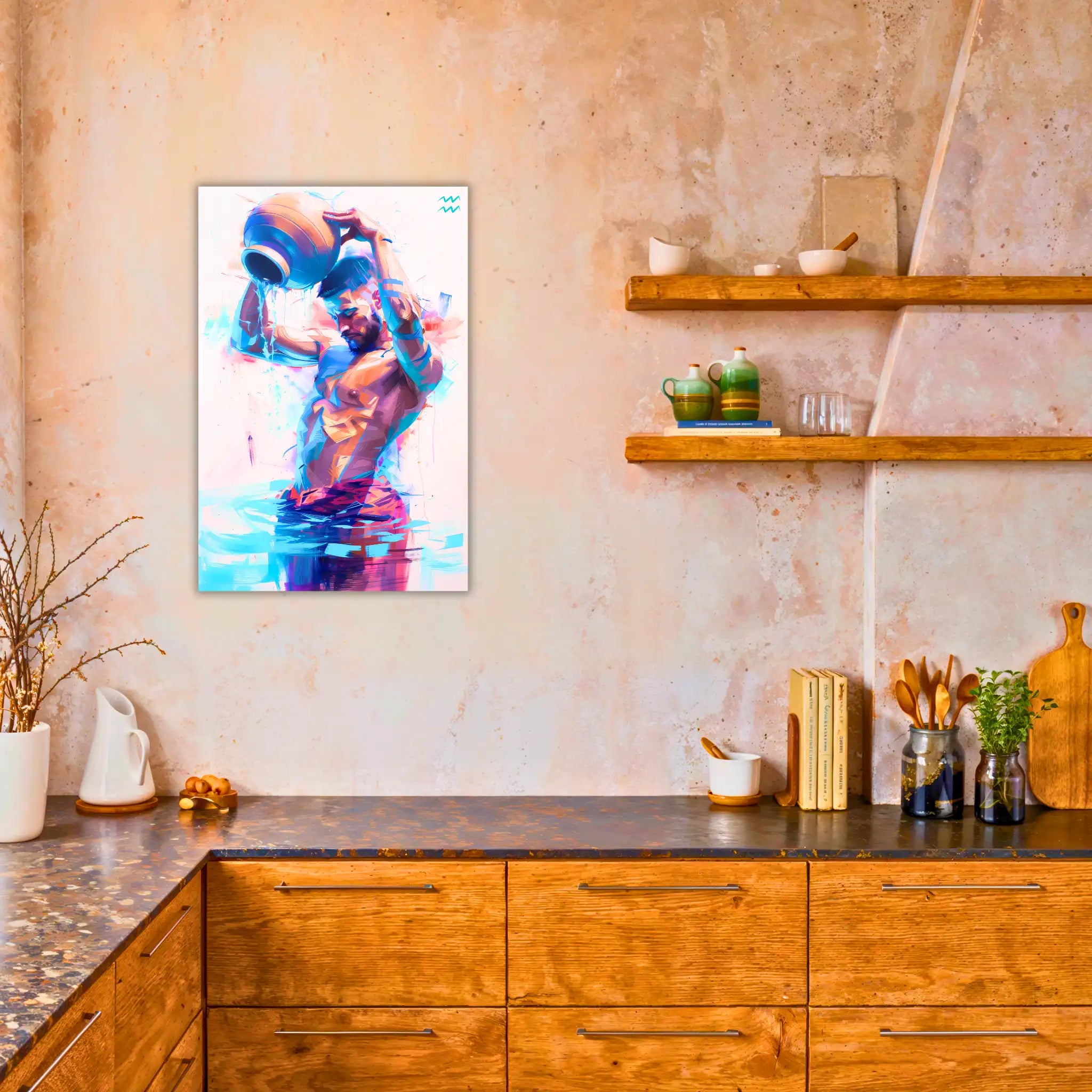 Tableau-Homme-Verseau-dans-la-cuisine | DreamWay