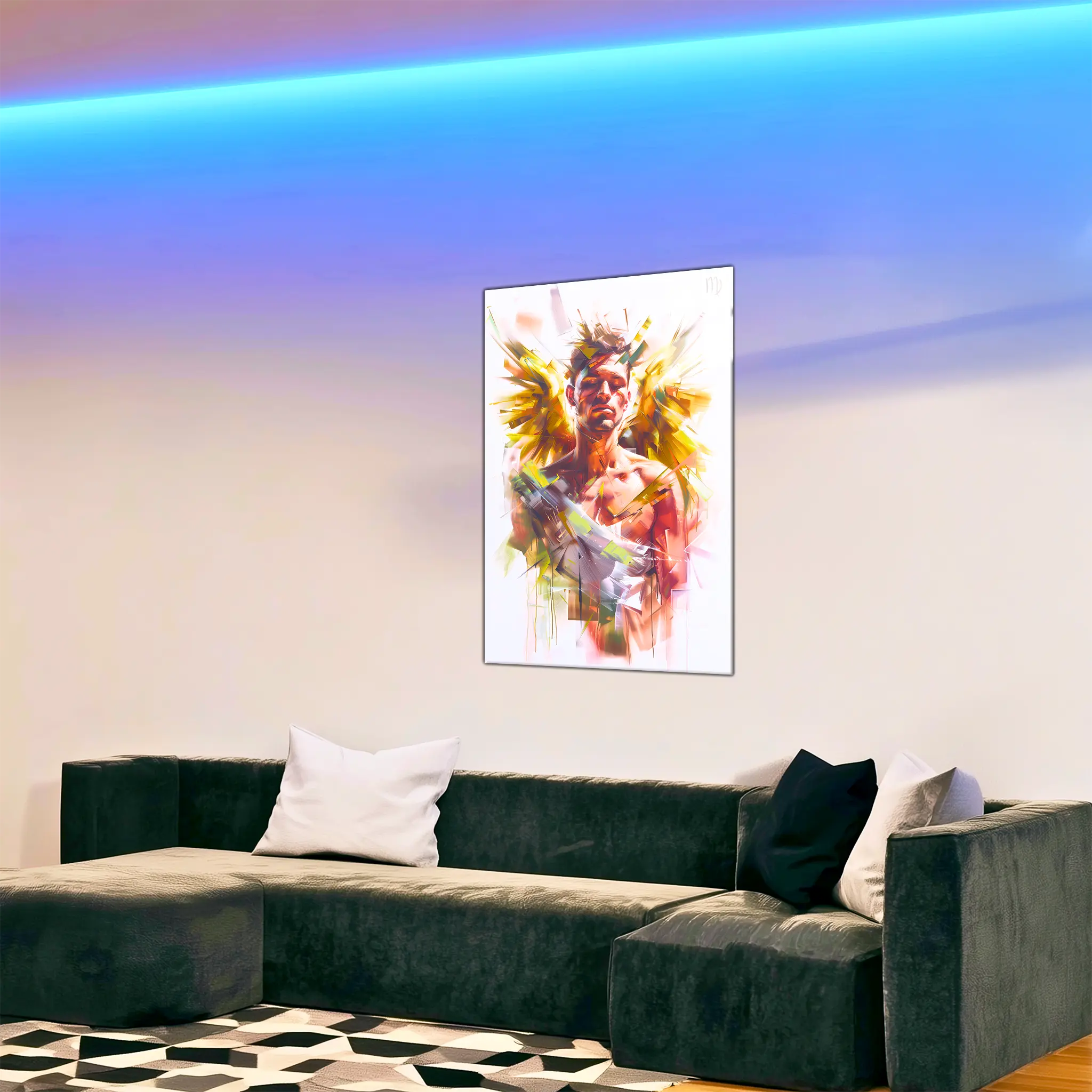 Tableau-Homme-Vierge-dans-le-salon | DreamWay