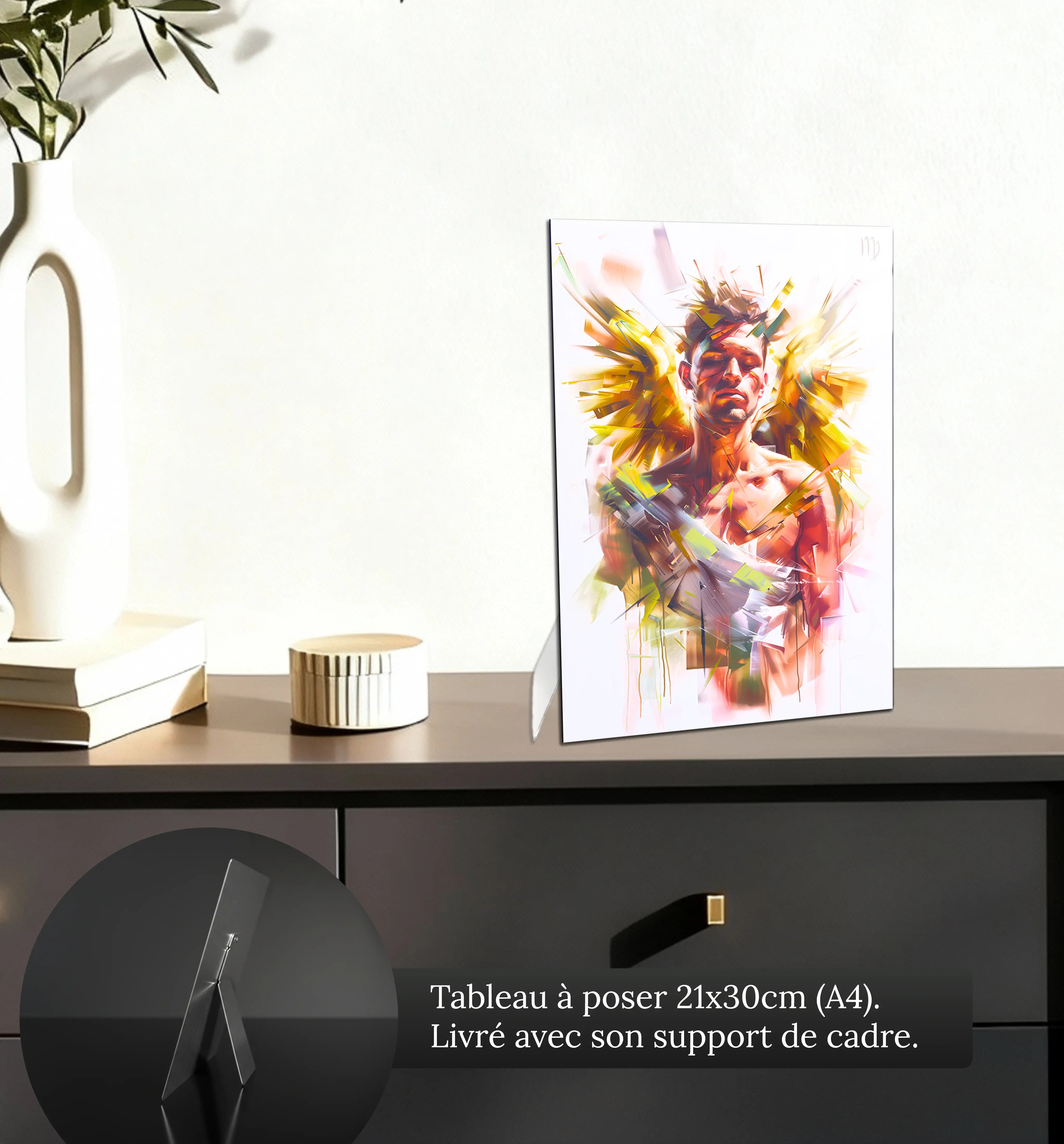 Tableau-Homme-Vierge-petit-format-a-poser-sur-meuble | DreamWay