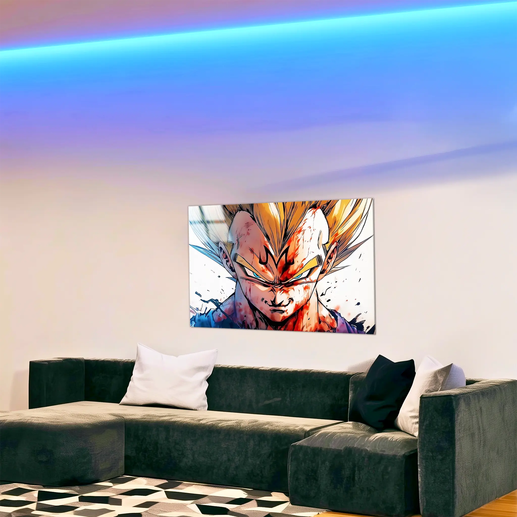 Tableau-Majin-Vegeta-dans-le-salon | DreamWay