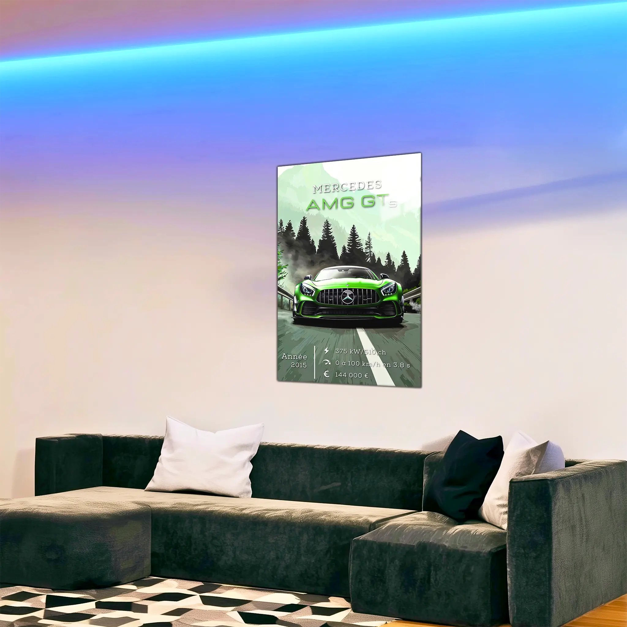 Tableau-Mercedes-AMG-GT-S-dans-le-salon | DreamWay
