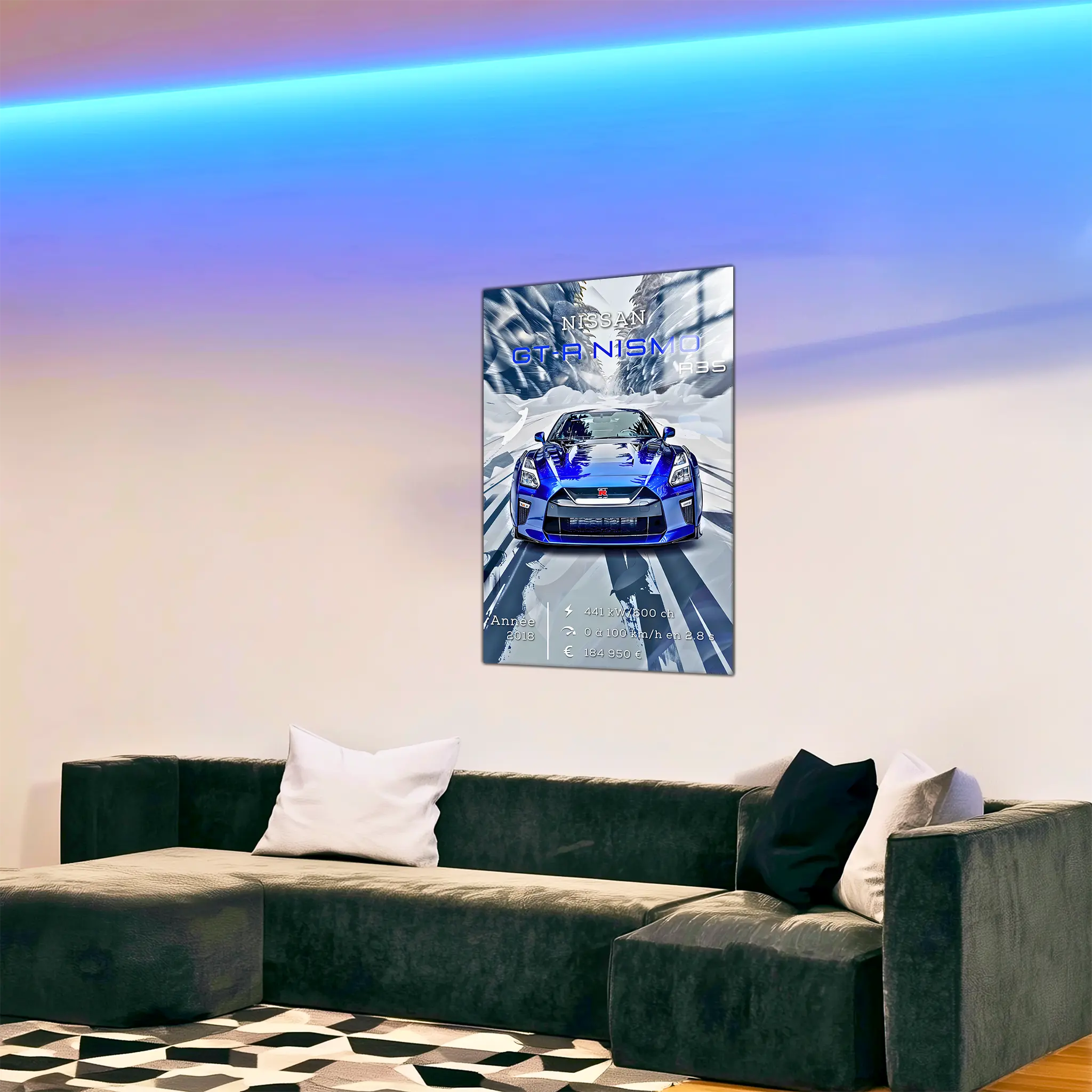 Tableau-Nissan-GTR-Nismo-R35-dans-le-salon | DreamWay