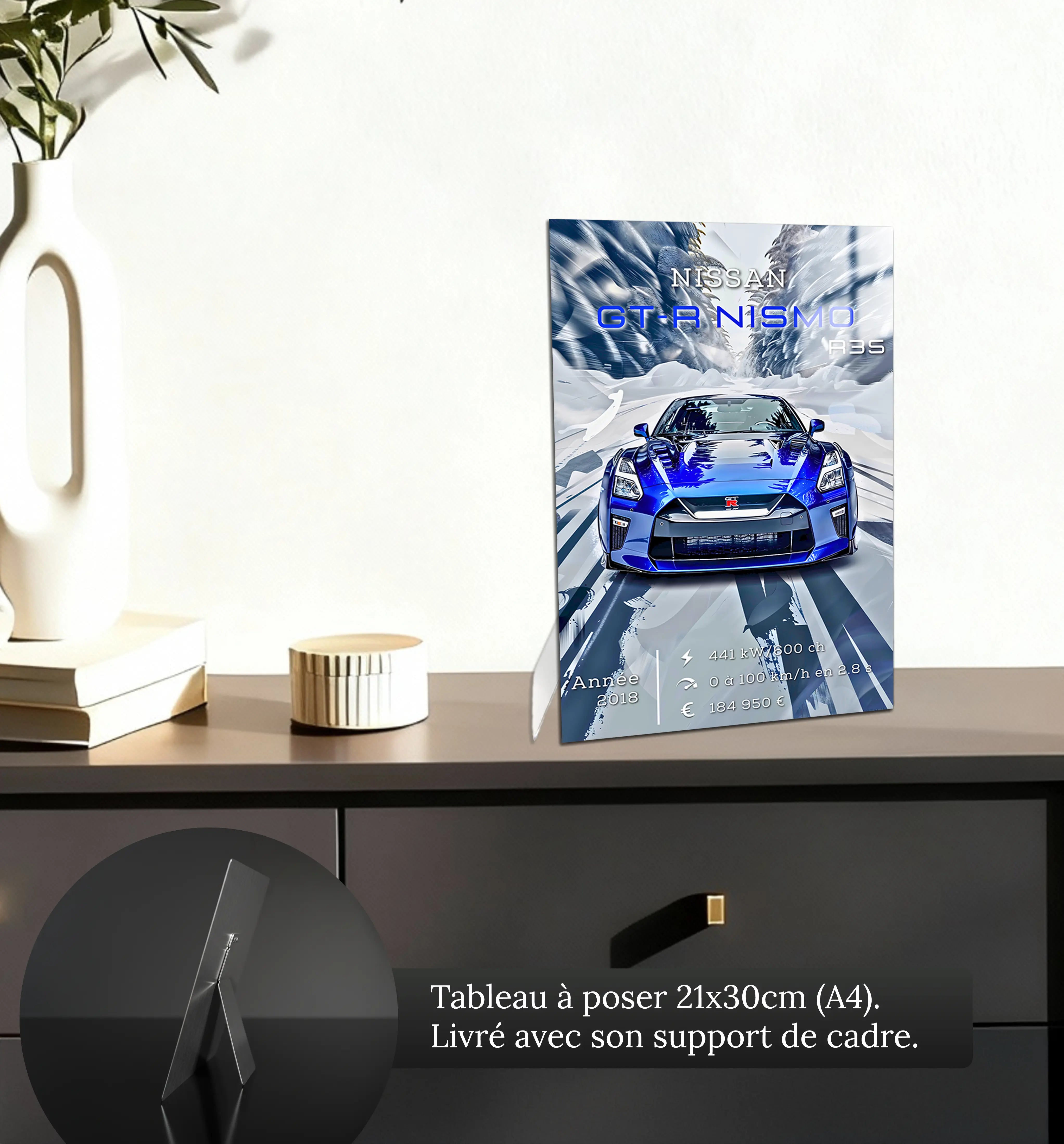 Tableau-Nissan-GTR-Nismo-R35-petit-format-a-poser-sur-meuble | DreamWay