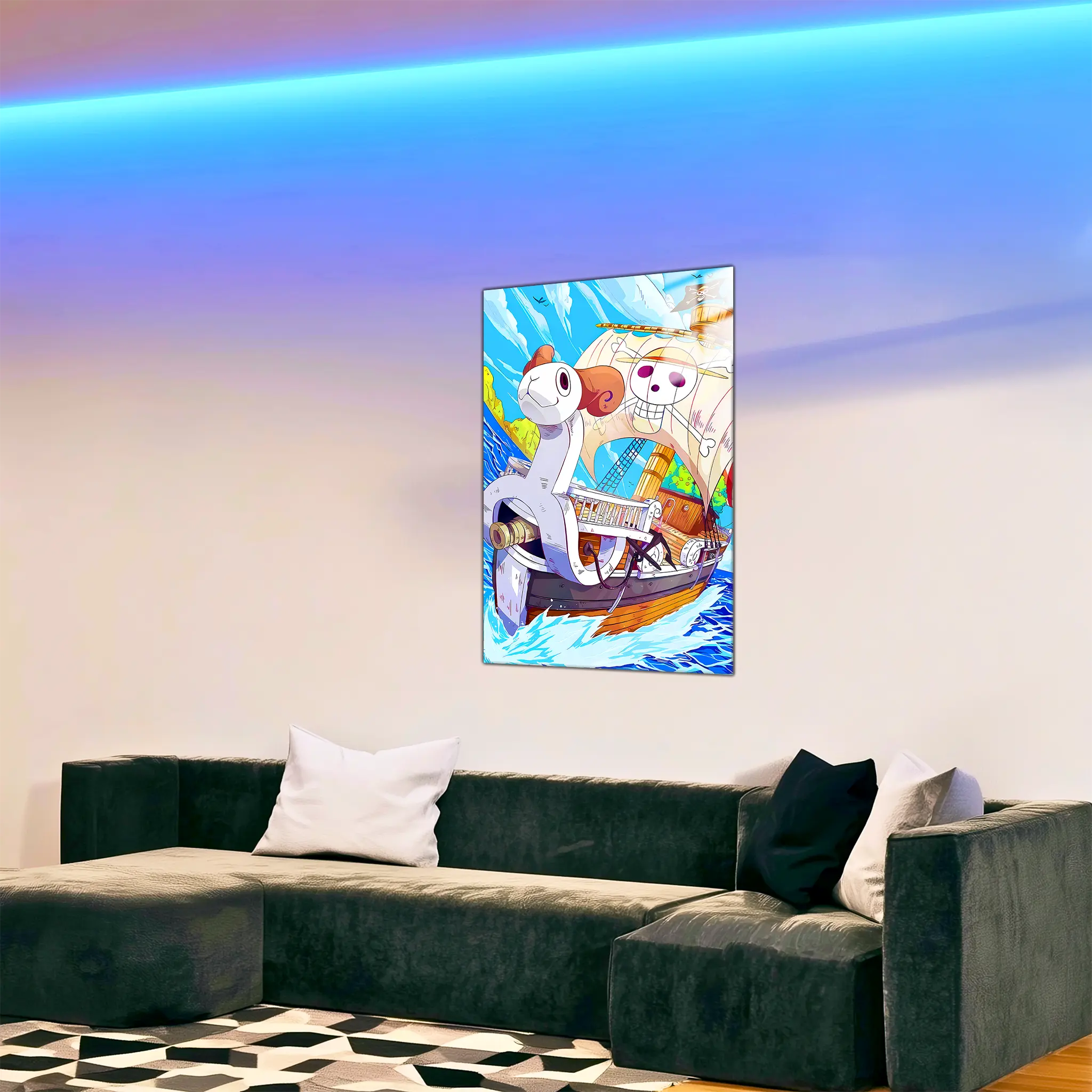 Tableau-One-Piece-Vogue-Merry-dans-le-salon | DreamWay