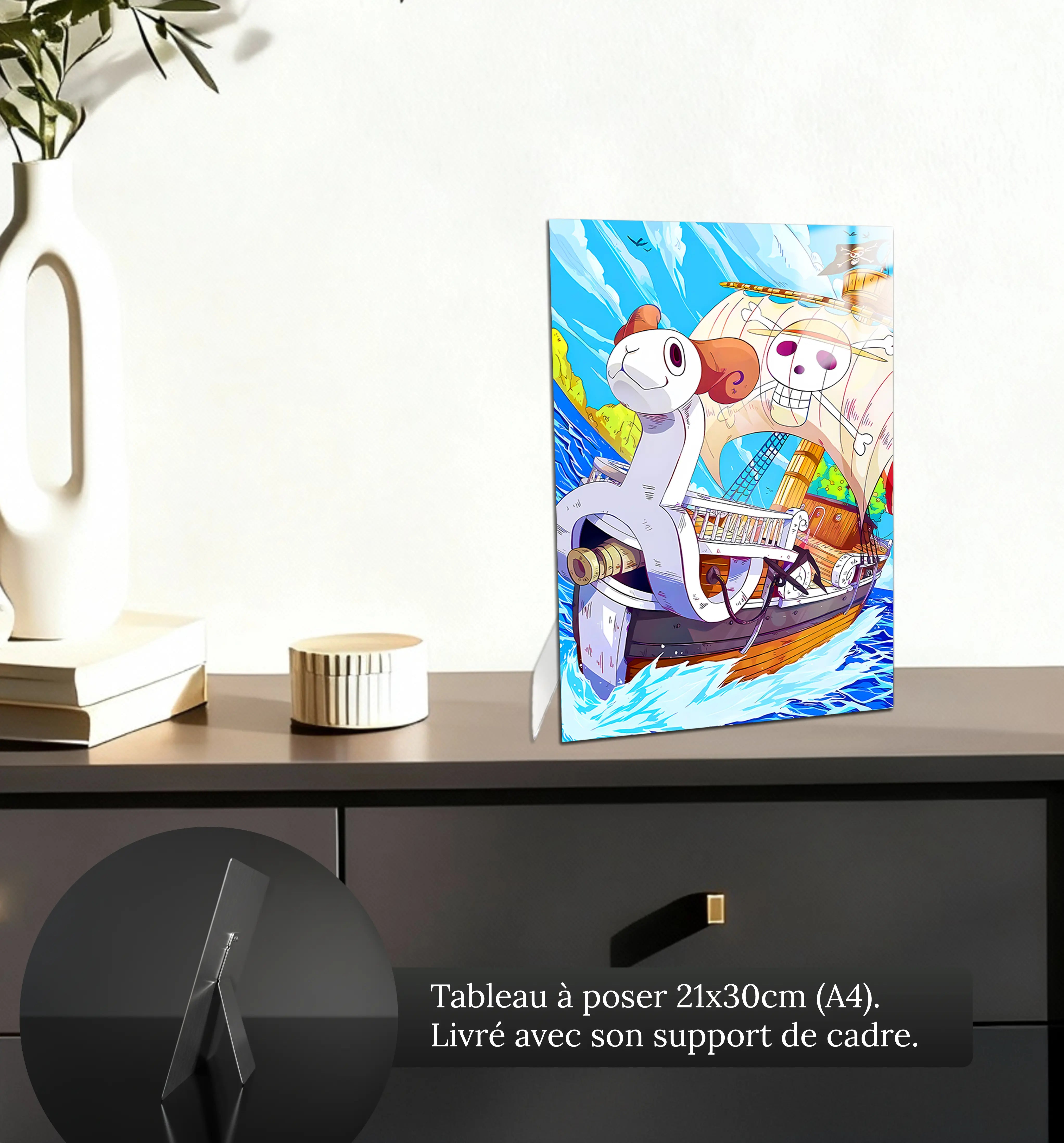 Tableau-One-Piece-Vogue-Merry-petit-format-a-poser-sur-meuble | DreamWay