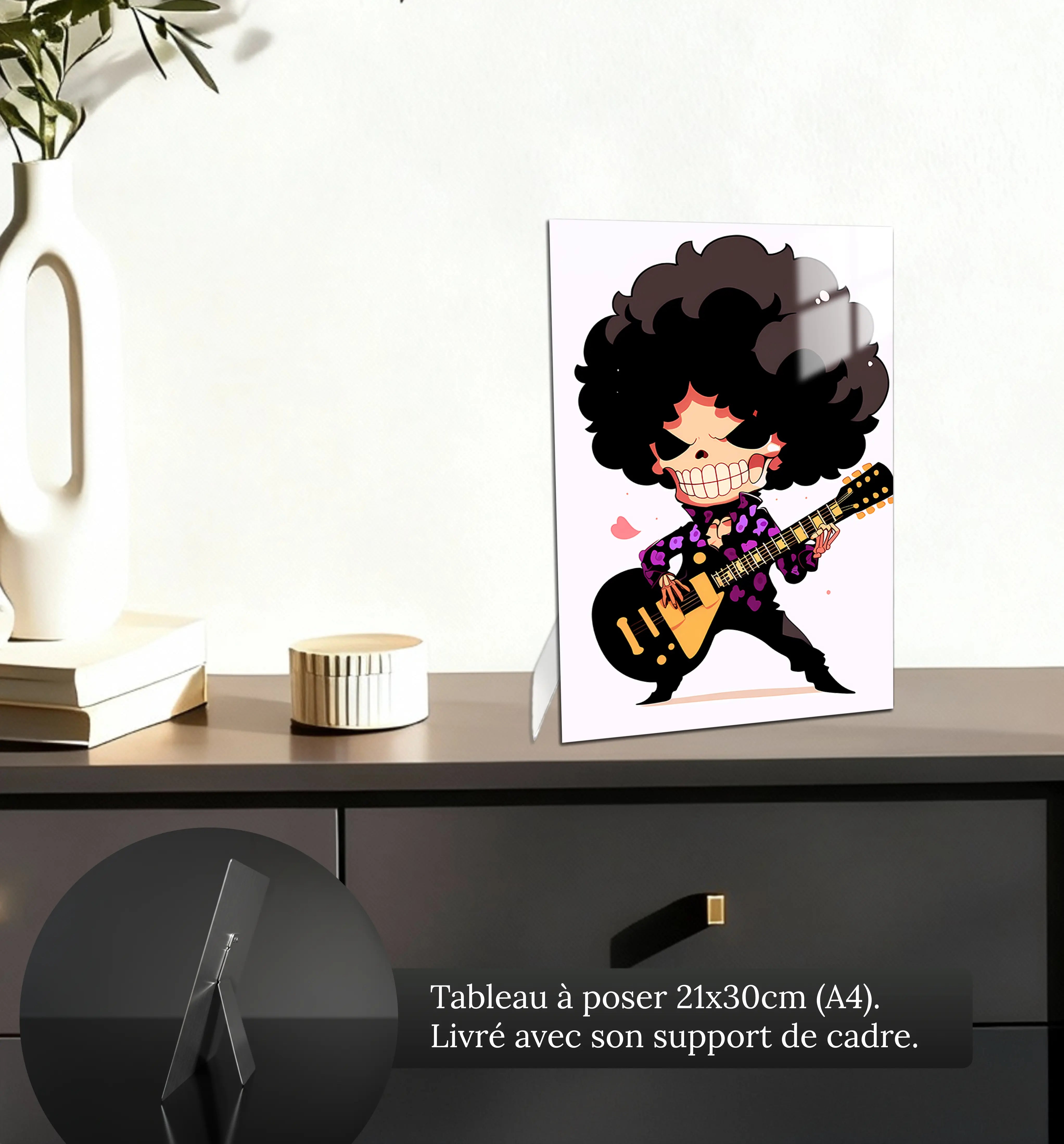 Tableau-One-piece-Chibi-Brook-petit-format-a-poser-sur-meuble | DreamWay