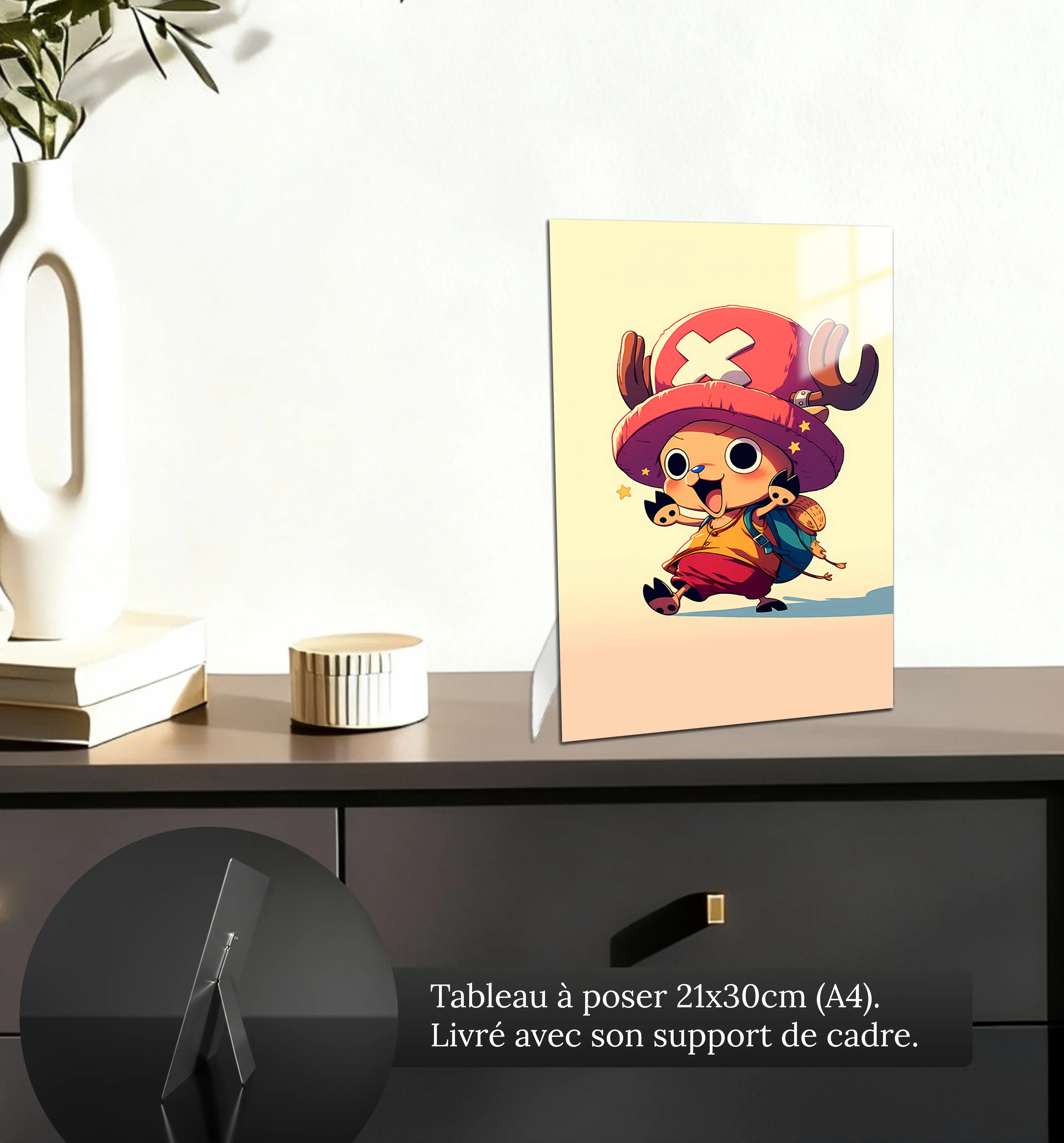 Tableau-One-piece-Chibi-Chopper-petit-format-a-poser-sur-meuble | DreamWay