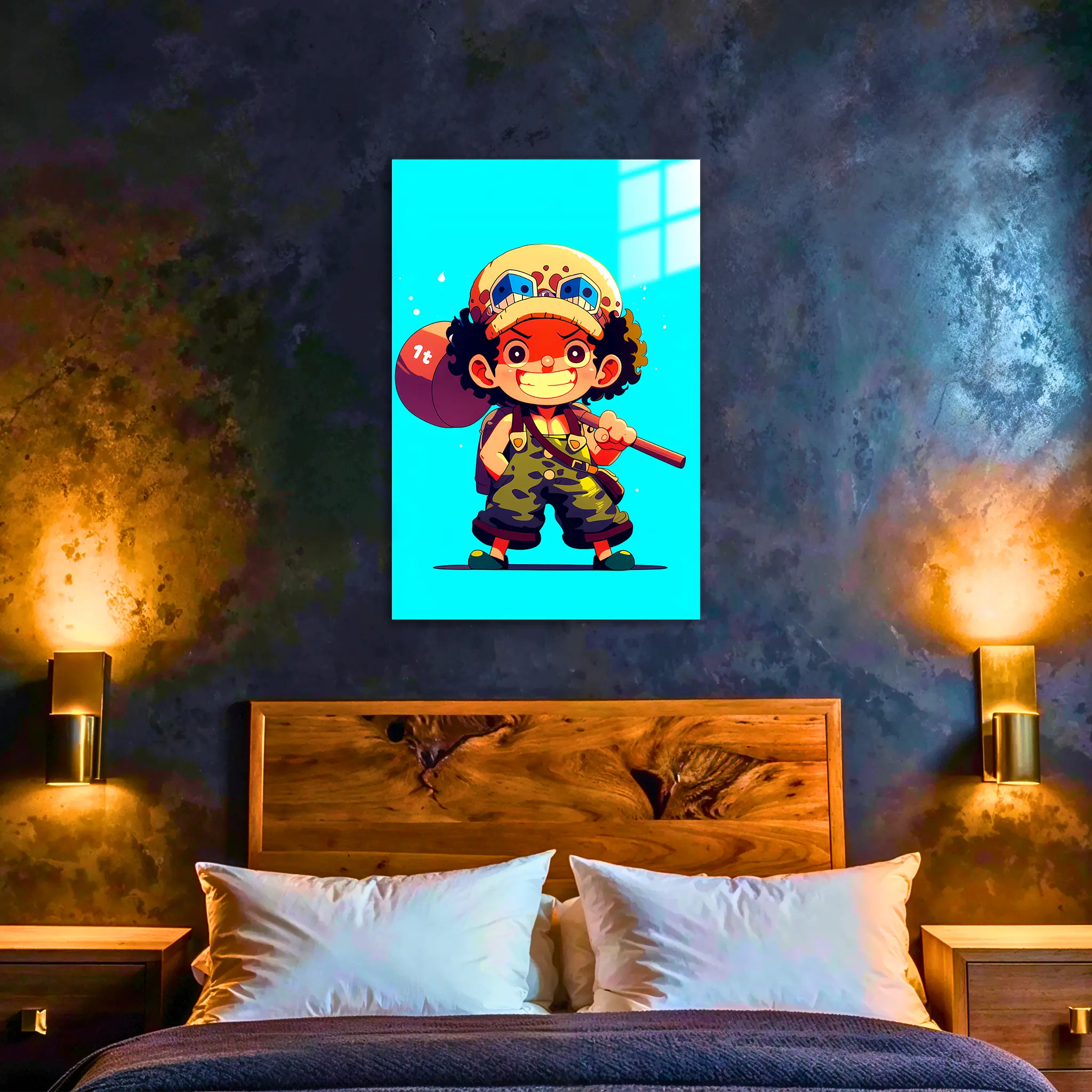 Tableau-One-piece-Chibi-Usopp-dans-la-chambre | DreamWay