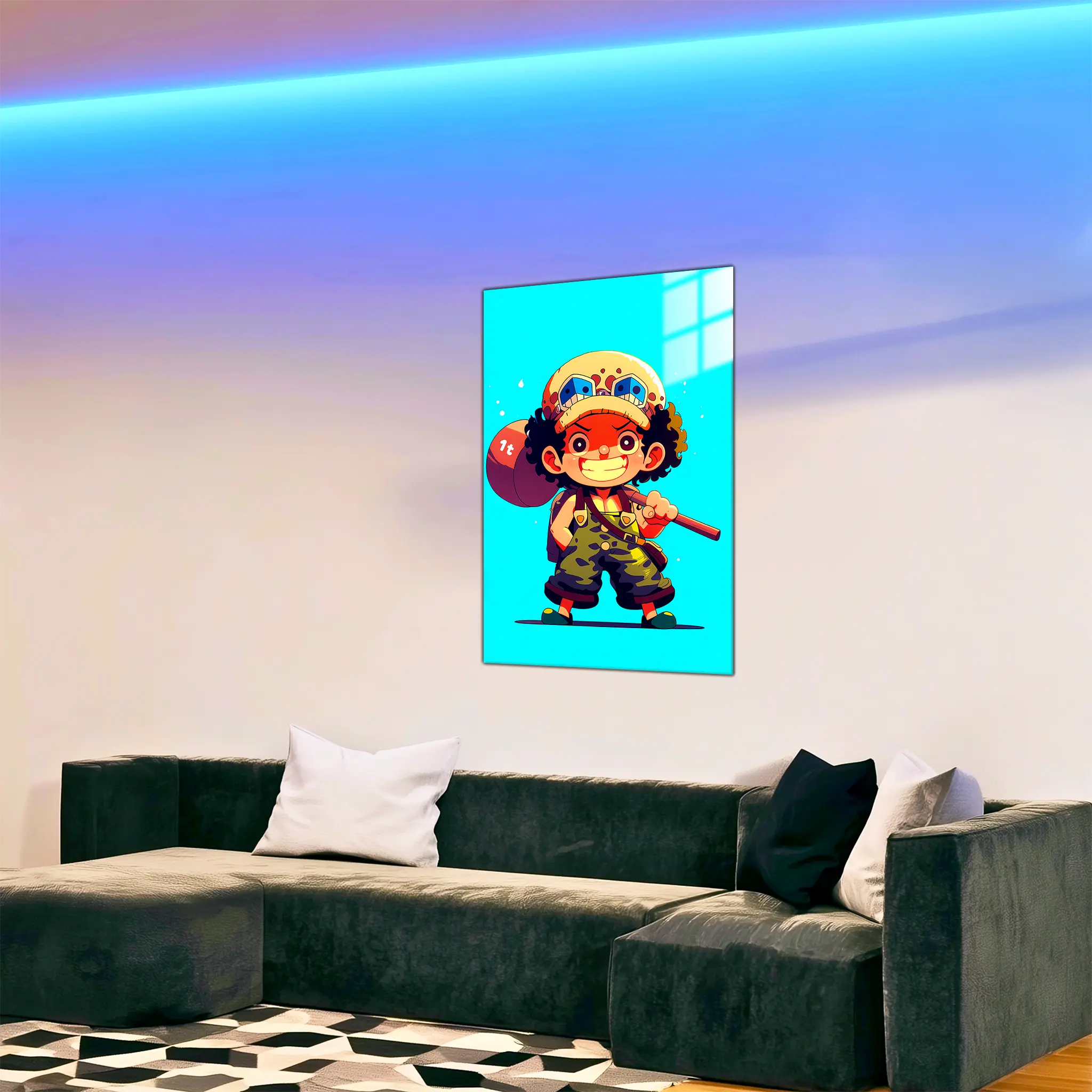Tableau-One-piece-Chibi-Usopp-dans-le-salon | DreamWay