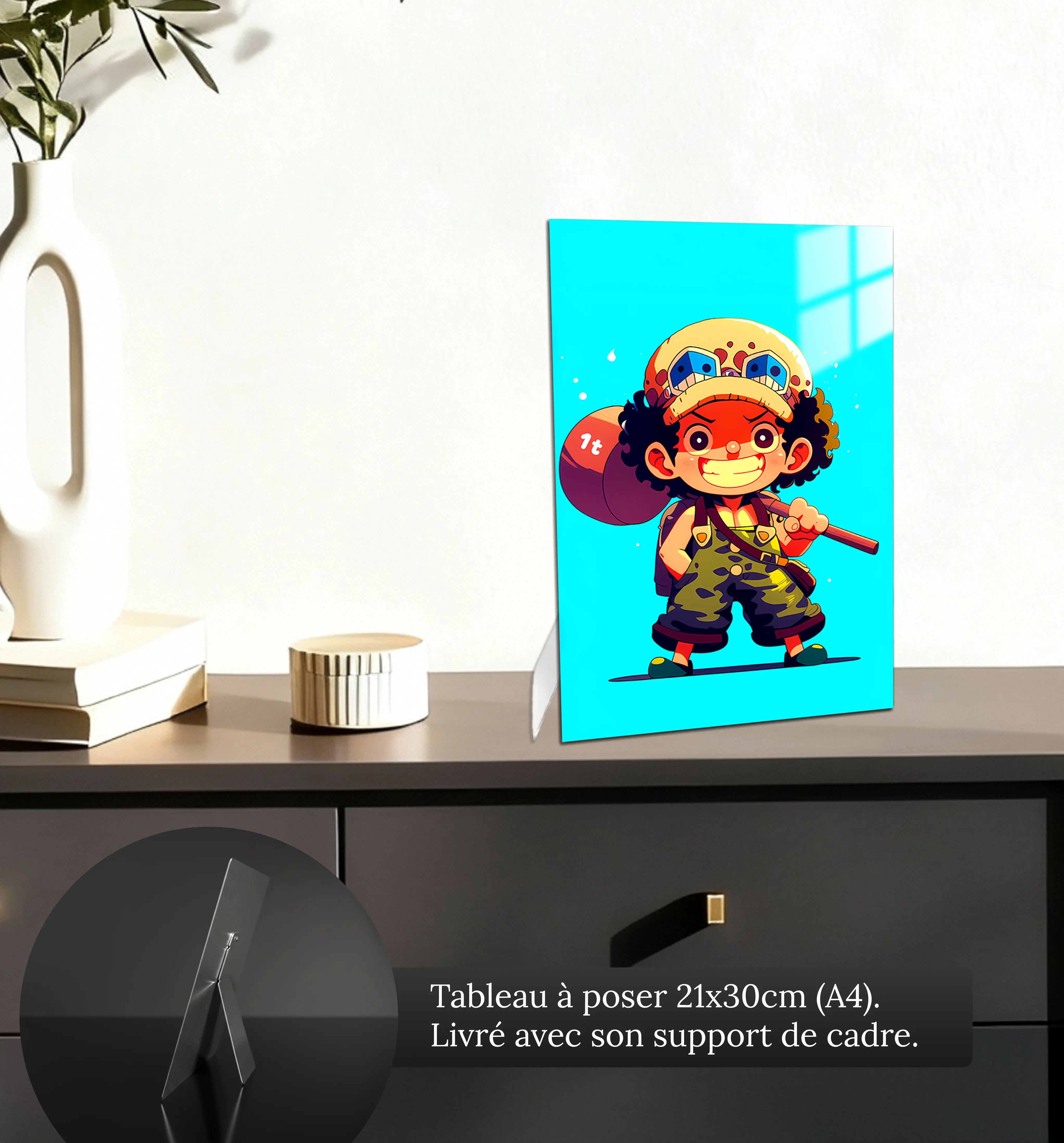 Tableau-One-piece-Chibi-Usopp-petit-format-a-poser-sur-meuble | DreamWay