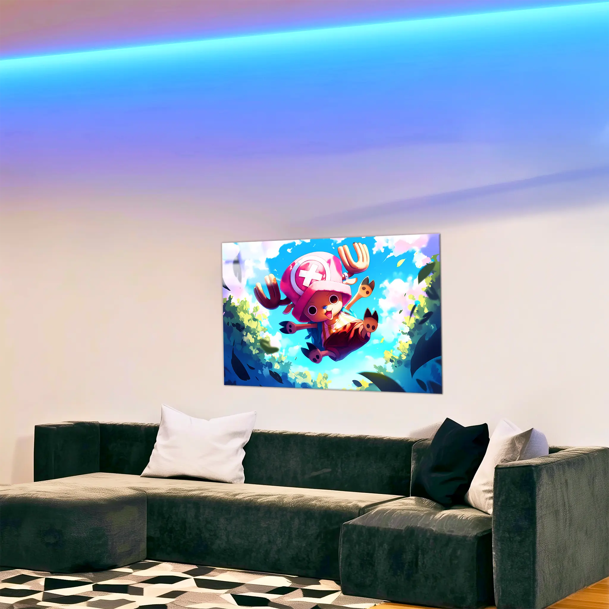 Tableau-One-piece-Chopper-dans-le-salon | DreamWay