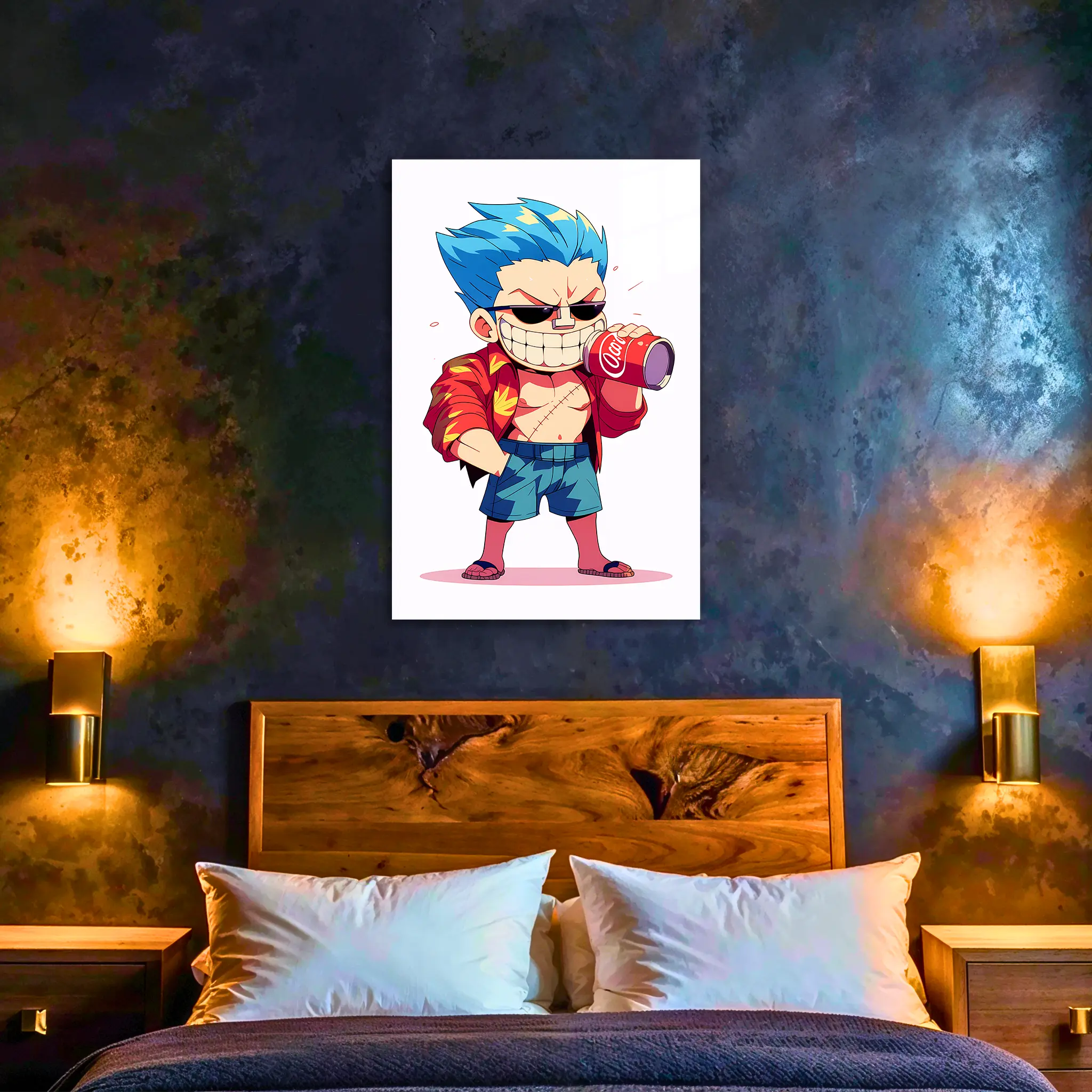 Tableau-One-piece-chibi-Franky-dans-la-chambre | DreamWay