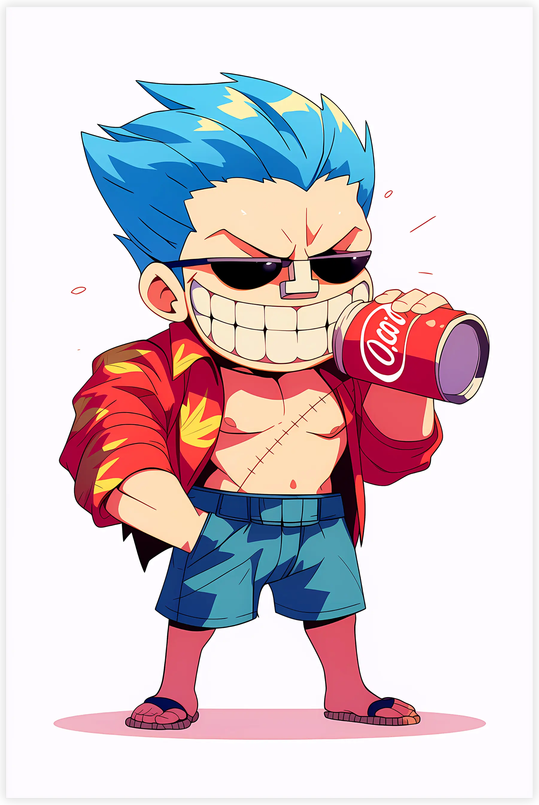 Tableau-One-piece-chibi-Franky | DreamWay