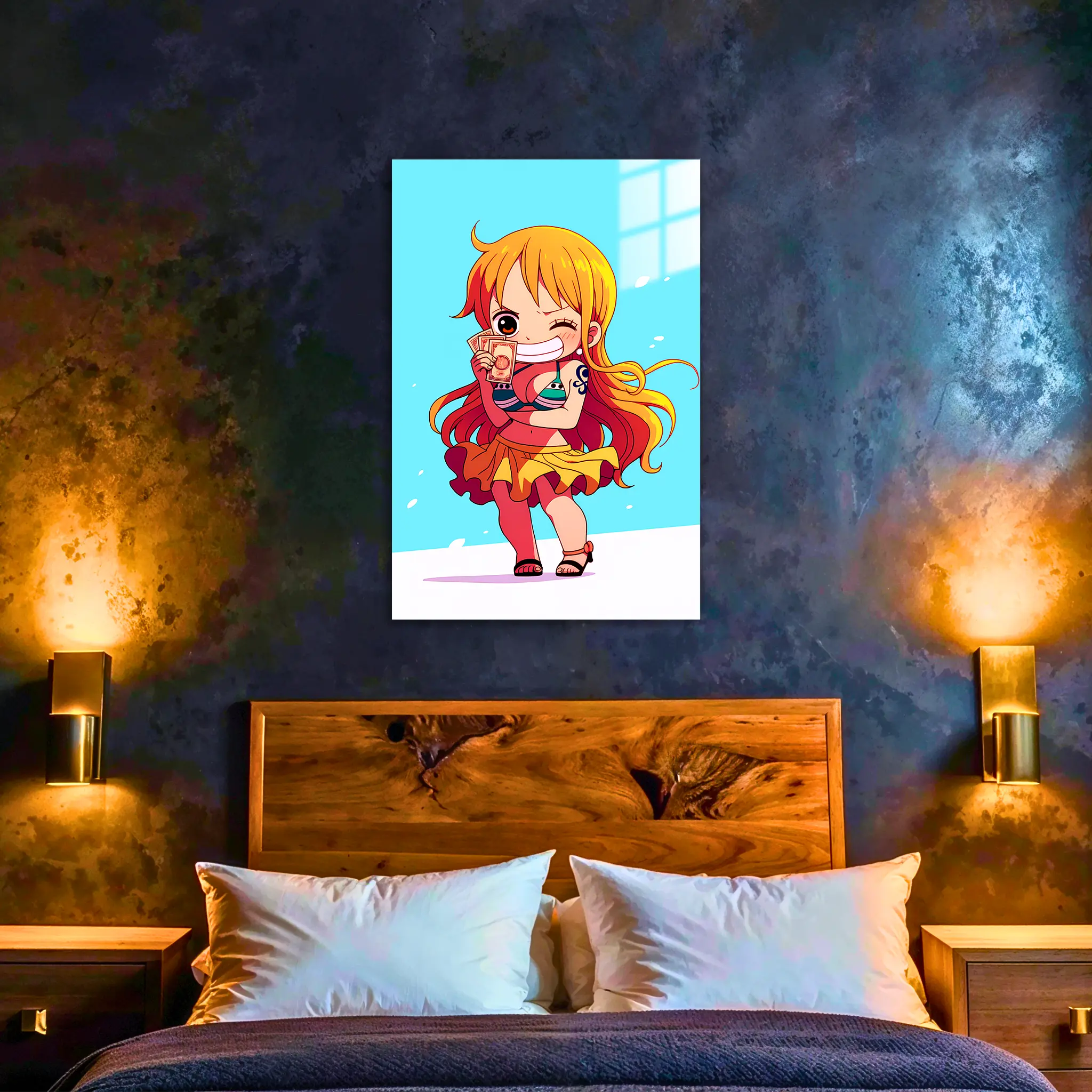 Tableau-One-piece-chibi-Nami-dans-la-chambre | DreamWay