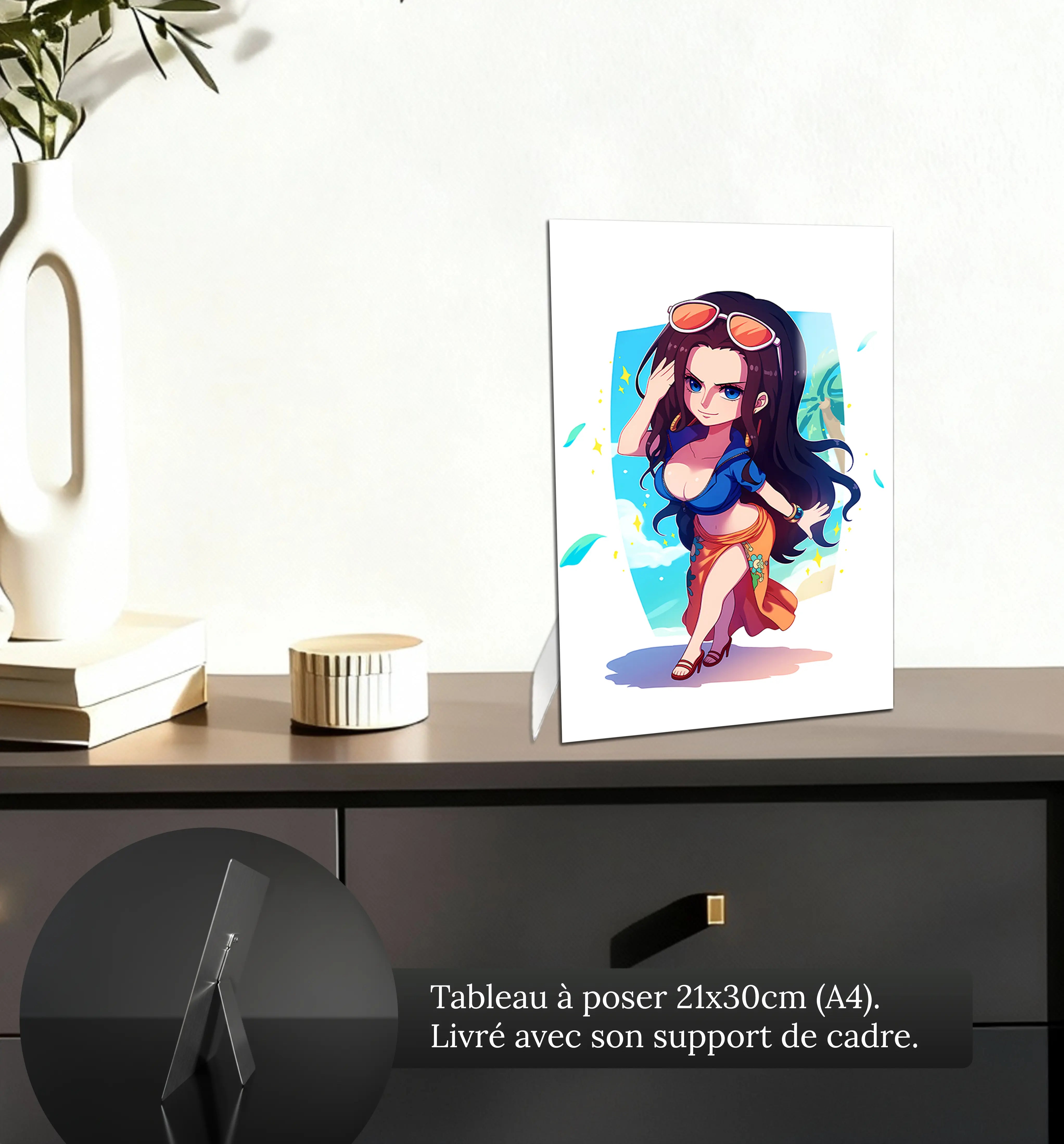 Tableau-One-piece-chibi-Nico-Robin-petit-format-a-poser-sur-meuble | DreamWay