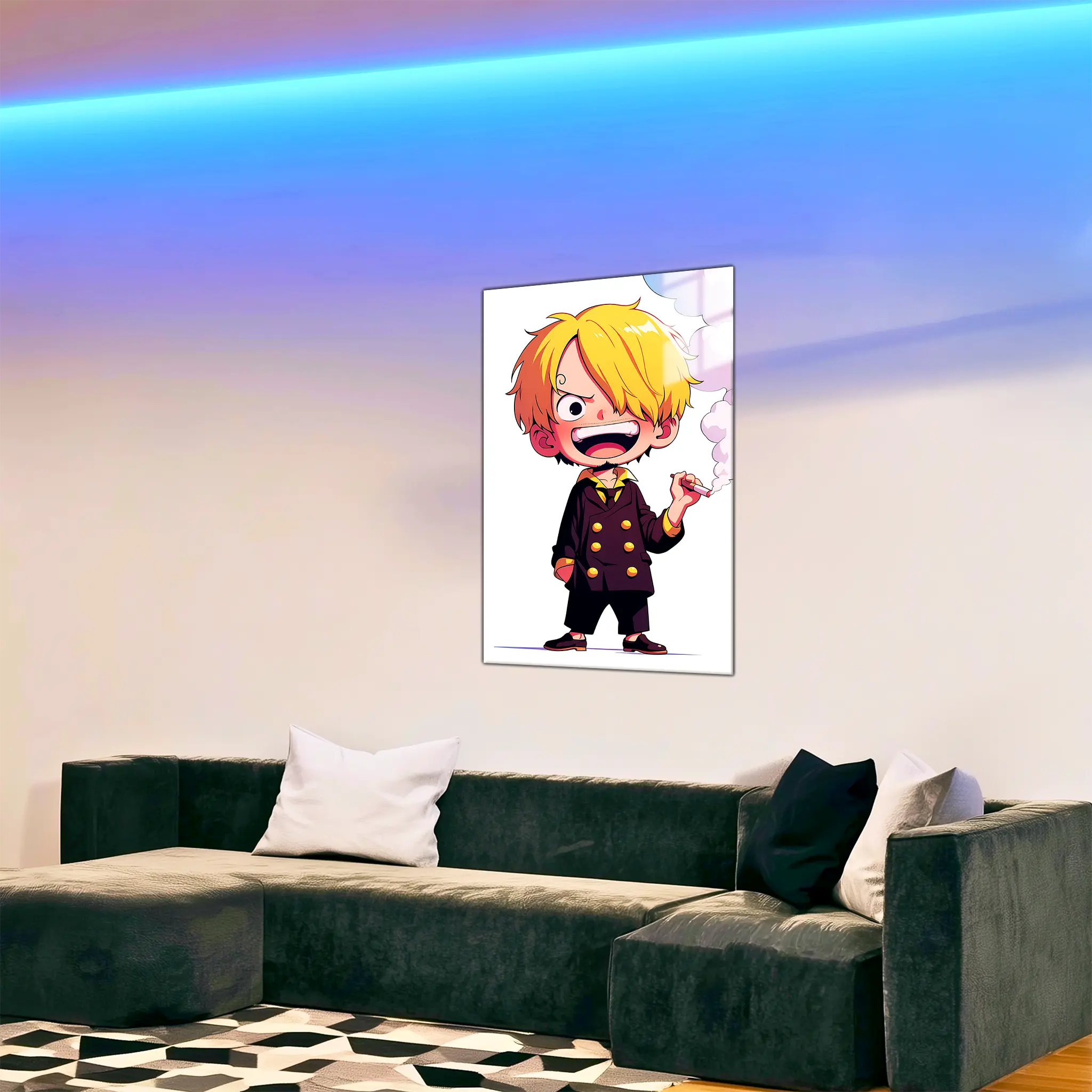 Tableau-One-piece-chibi-Sanji-dans-le-salon | DreamWay