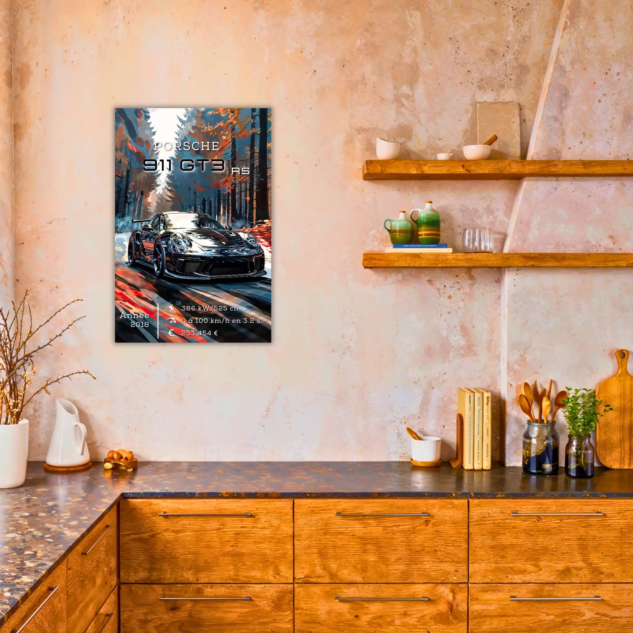 Tableau-Porsche-911-GT3-RS-dans-la-cuisine | DreamWay