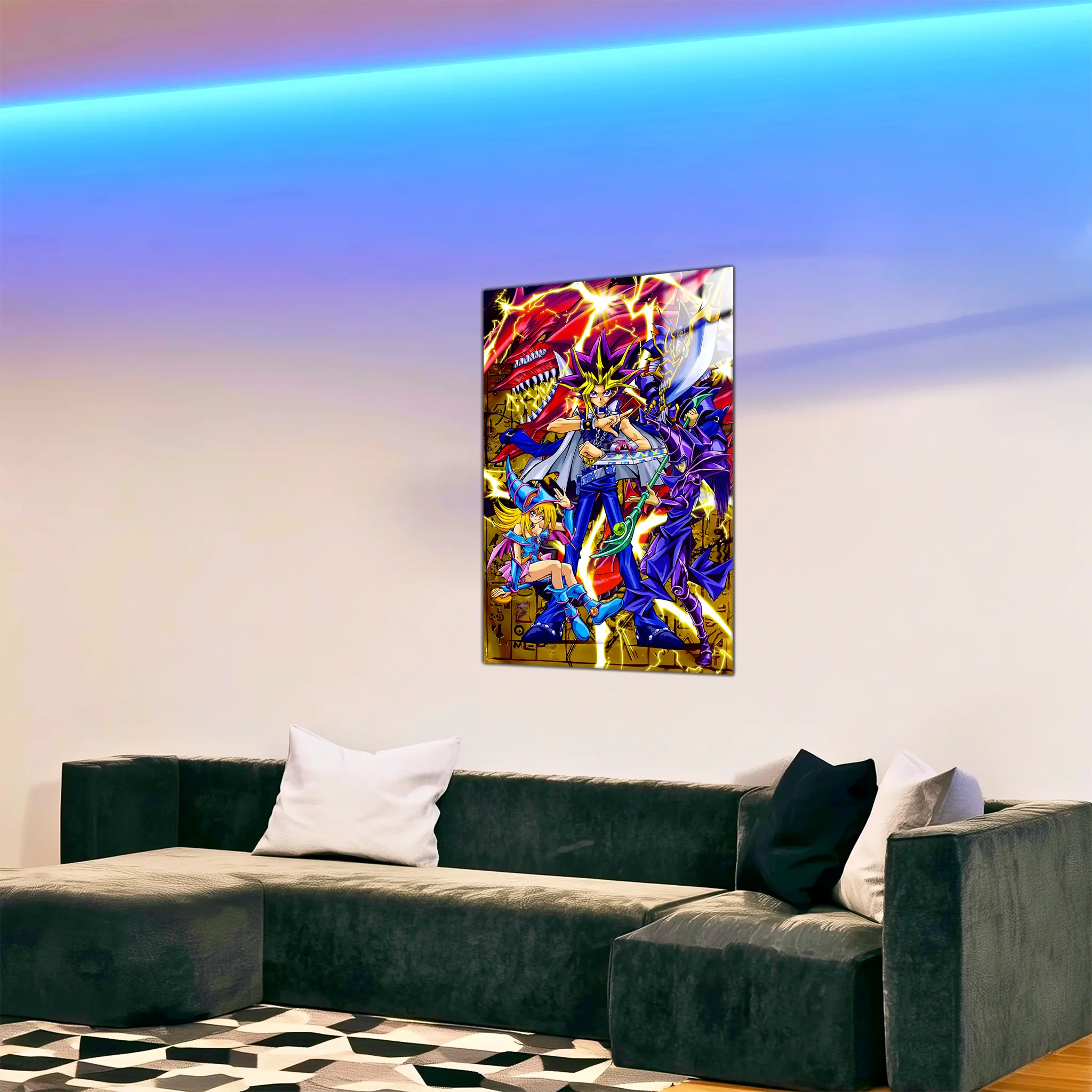 Tableau-Yu-Gi-Oh-et-ses-monstres-dans-le-salon | DreamWay