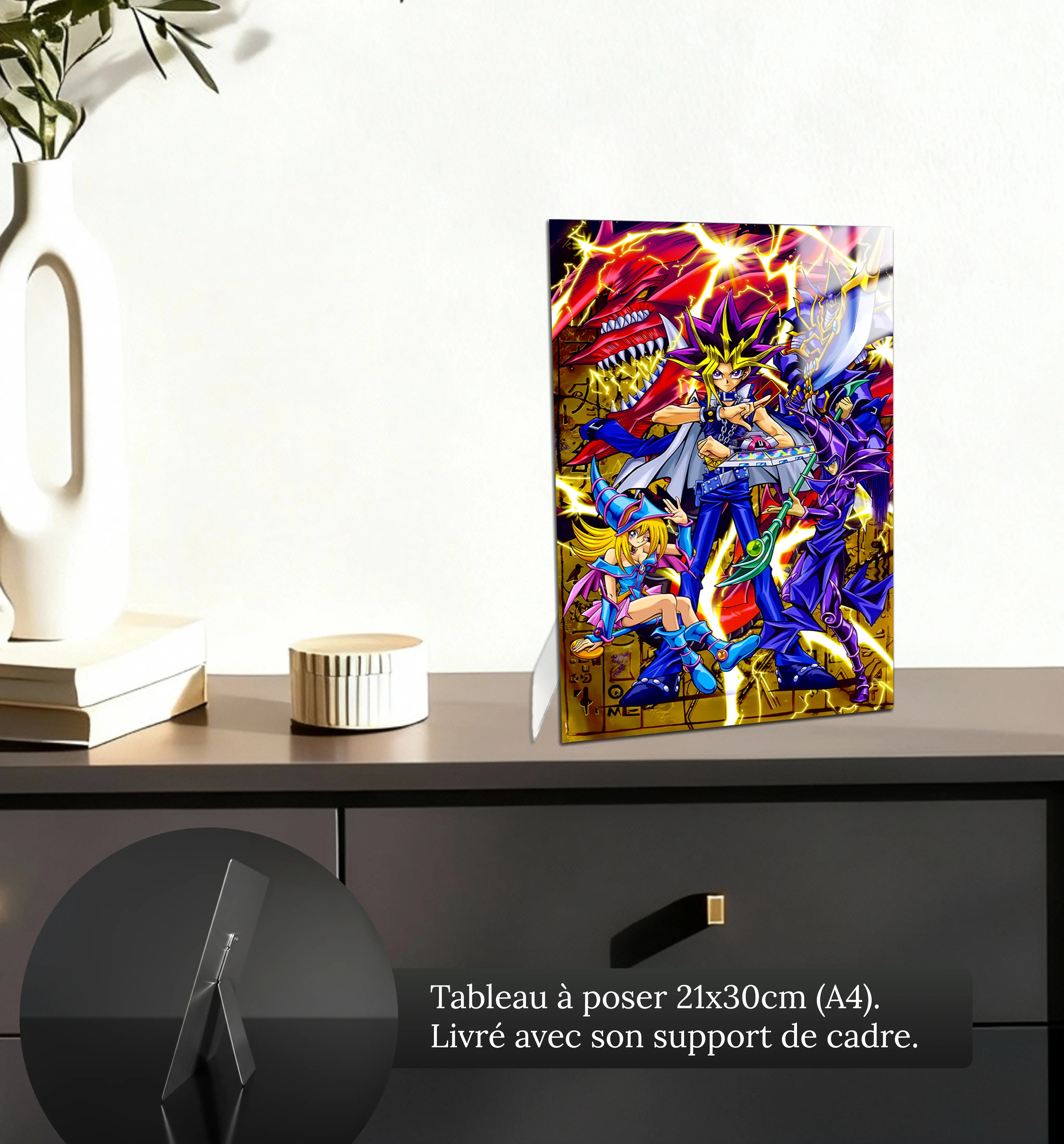Tableau-Yu-Gi-Oh-et-ses-monstres-petit-format-a-poser-sur-meuble | DreamWay