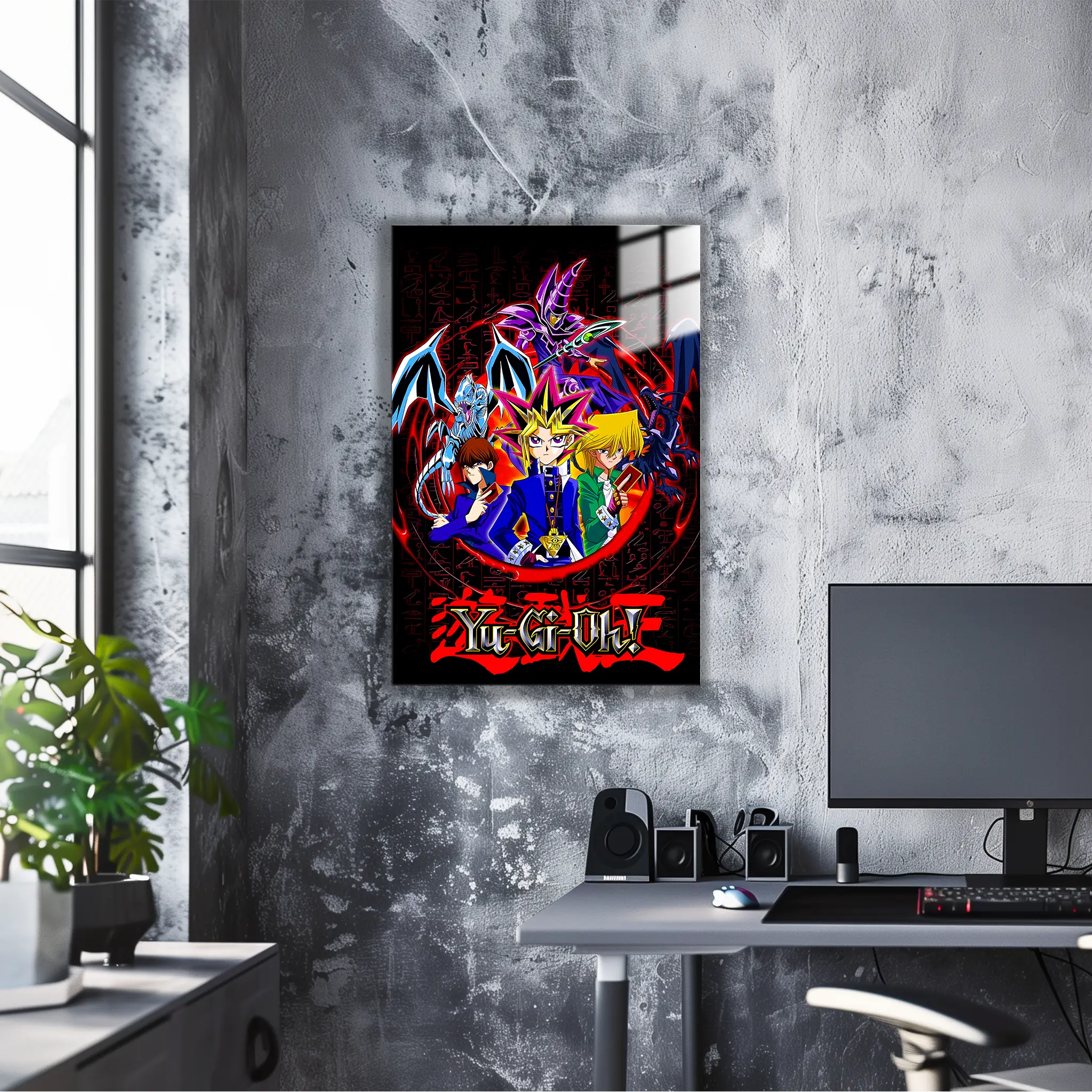 Tableau-Yu-Gi-Oh-joey-et-kaiba-dans-le-bureau | DreamWay