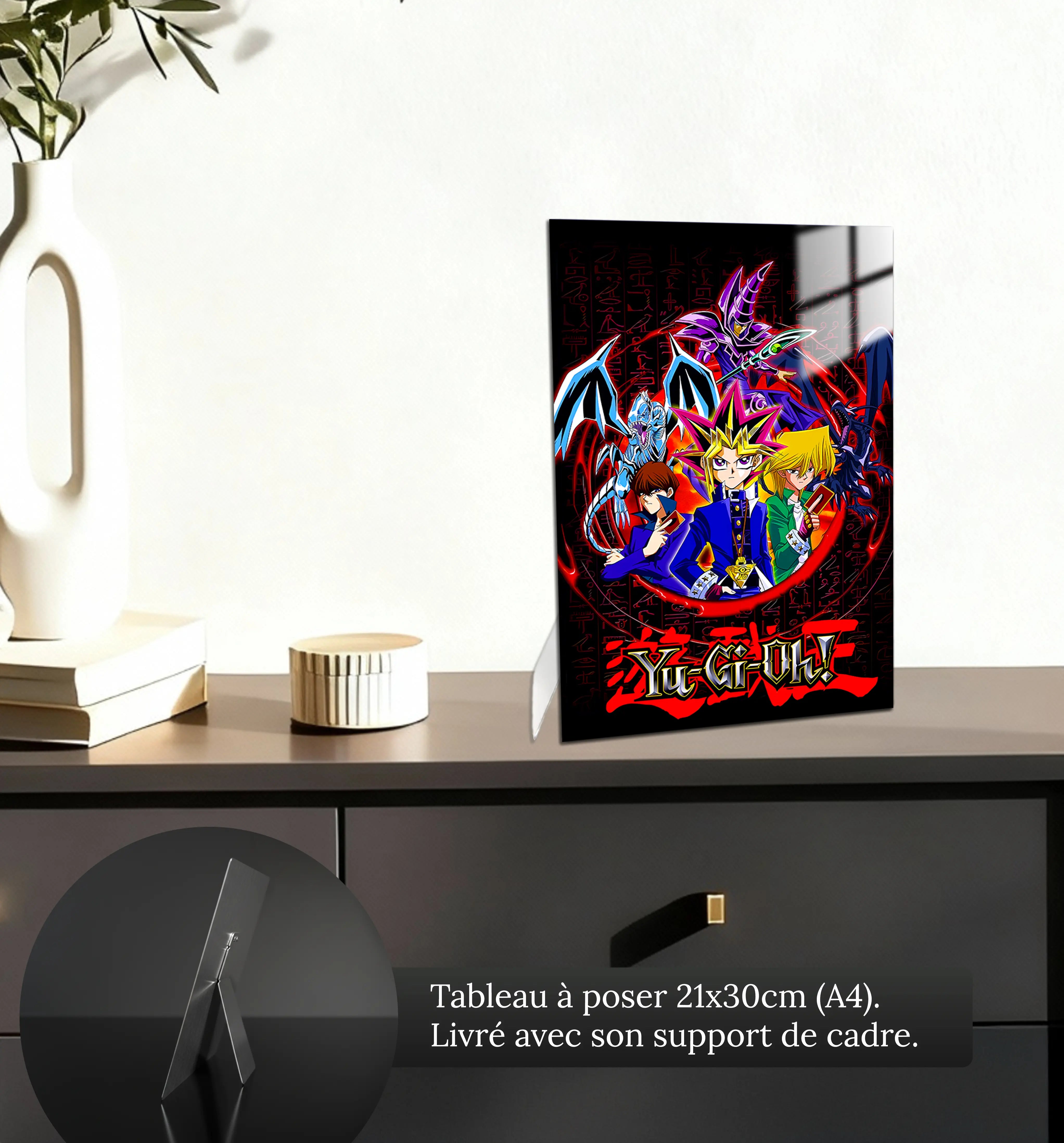 Tableau-Yu-Gi-Oh-joey-et-kaiba-petit-format-a-poser-sur-meuble | DreamWay