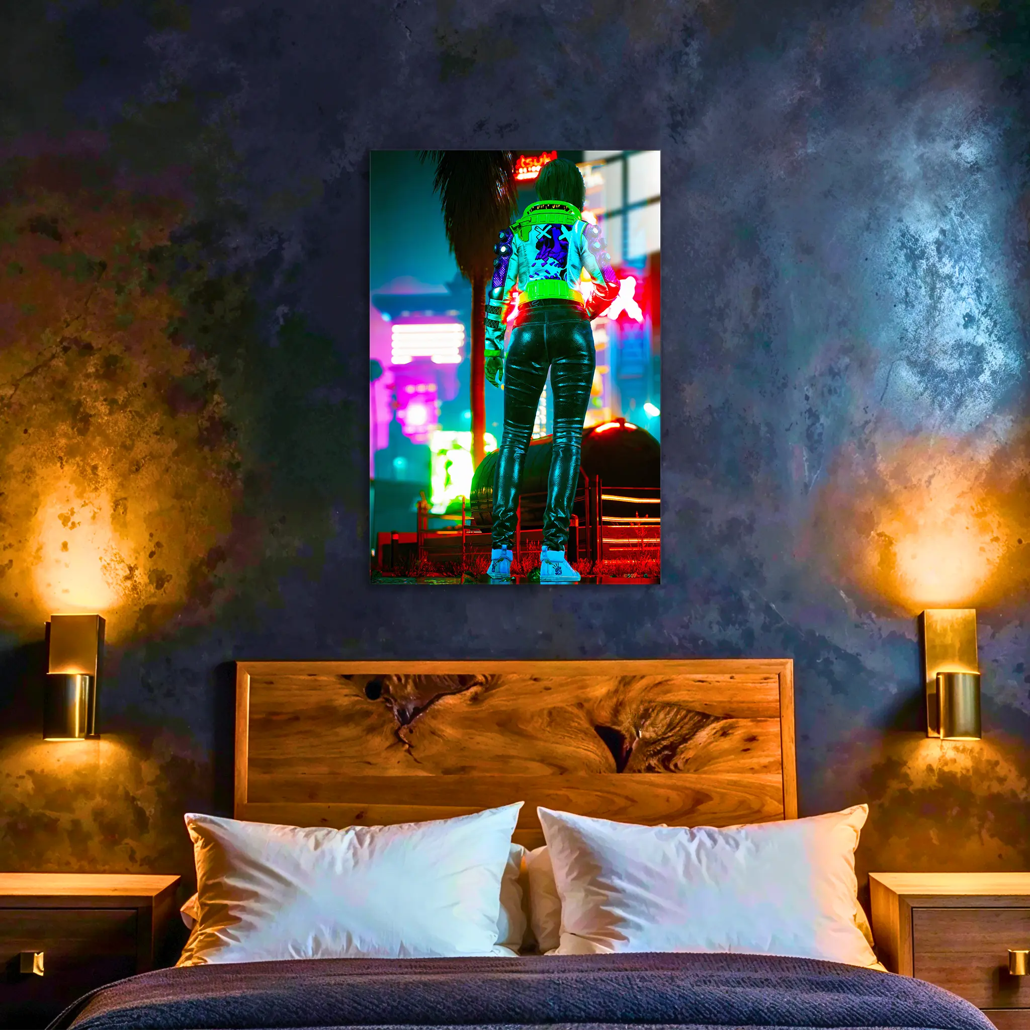 Tableau-bienvenue-a-cyberpunk-2077-dans-la-chambre | DreamWay