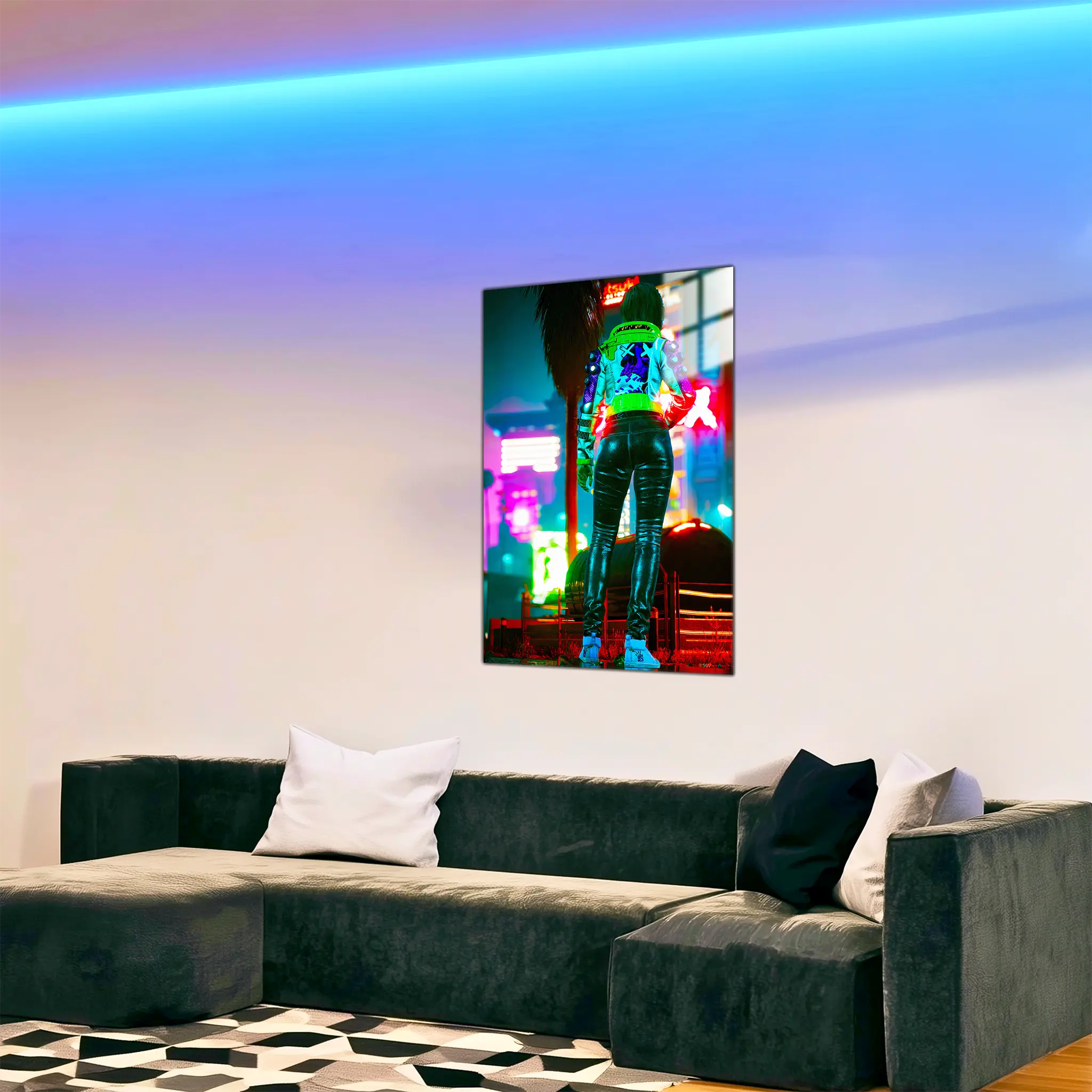 Tableau-bienvenue-a-cyberpunk-2077-dans-le-salon | DreamWay