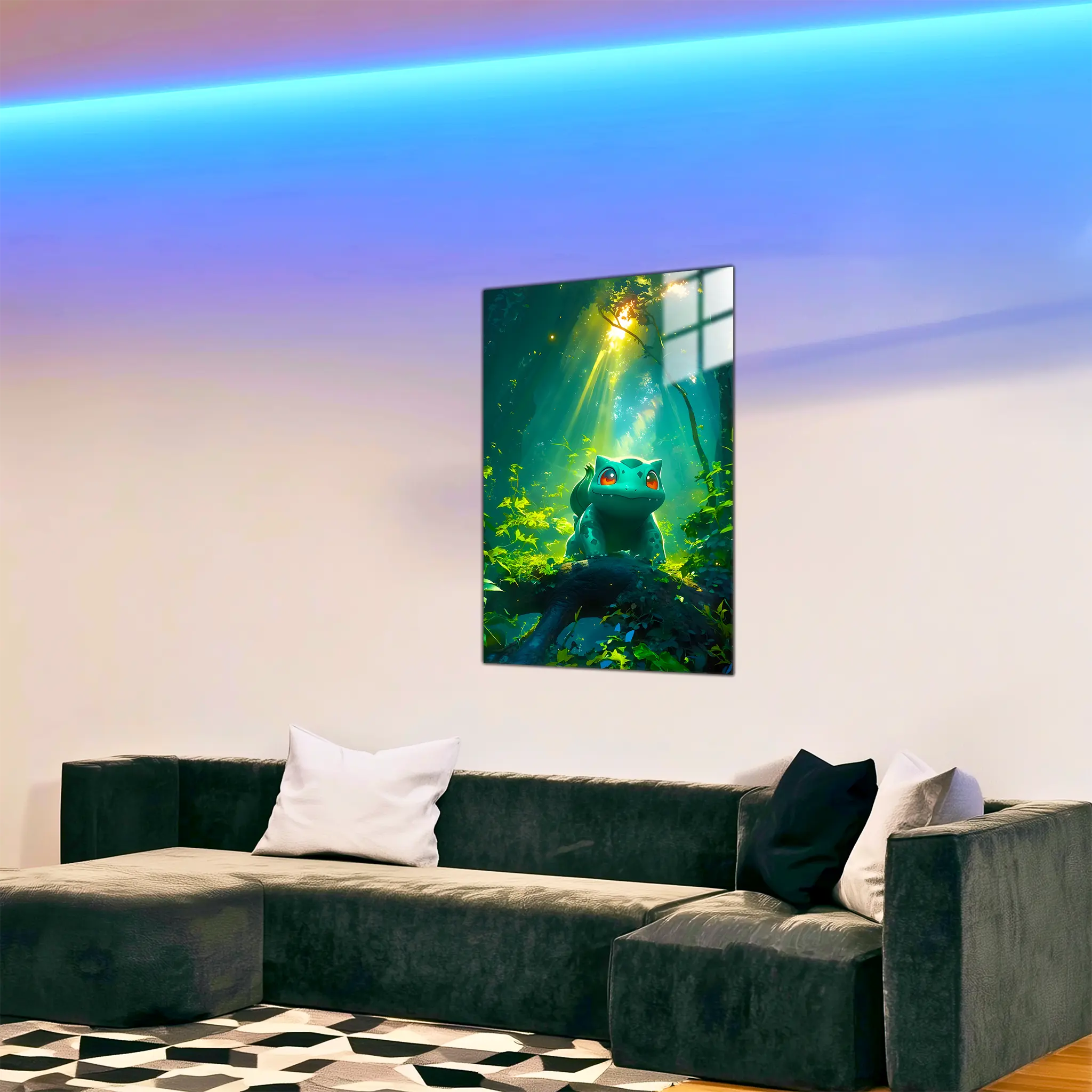 Tableau-bulbizarre-foret-paisible-dans-le-salon | DreamWay